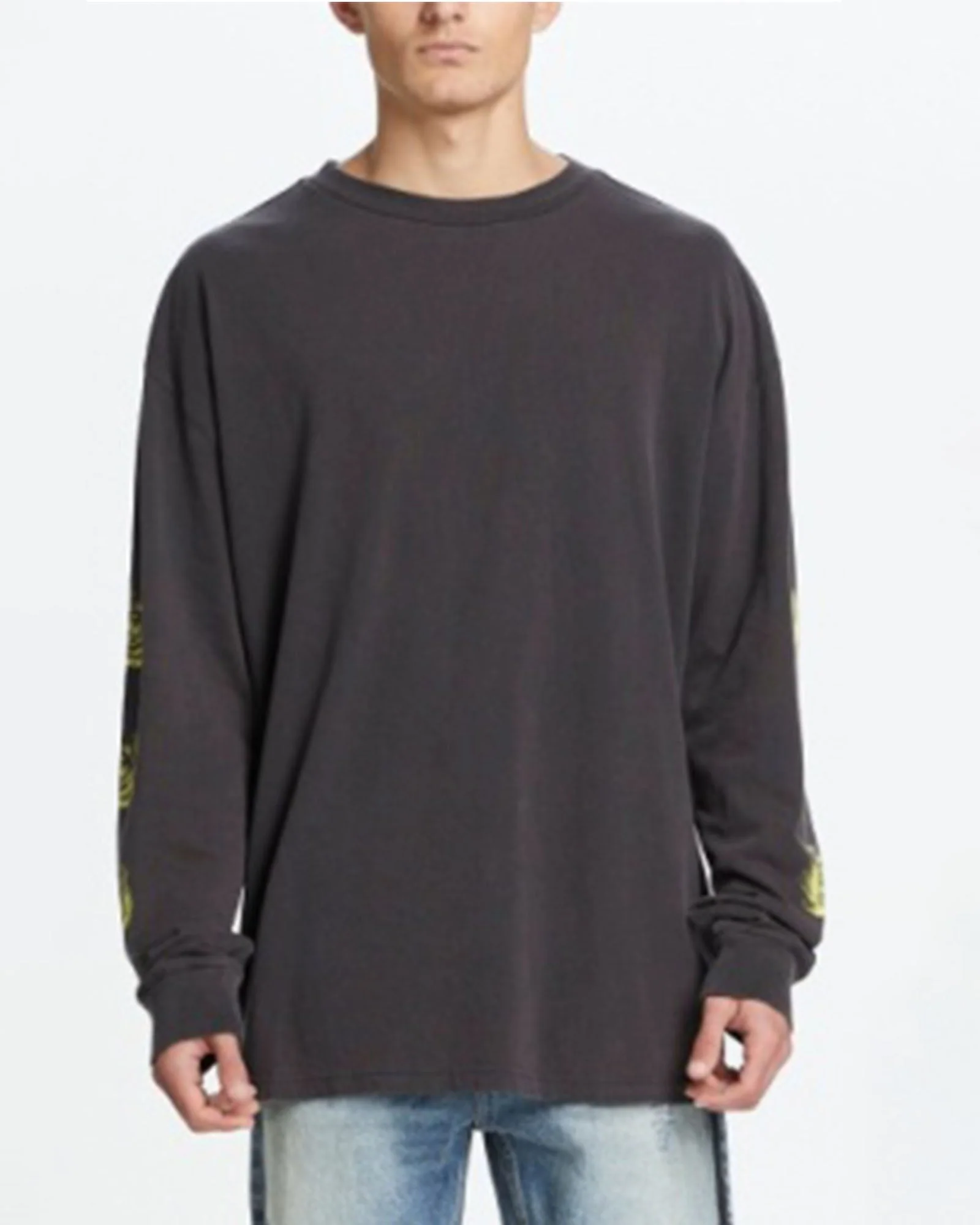 ROSE BIGGIE LS TEE FADED BLACK