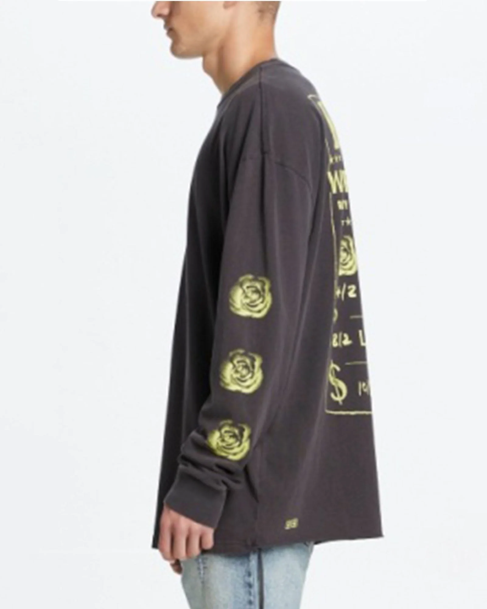 ROSE BIGGIE LS TEE FADED BLACK - Image 4