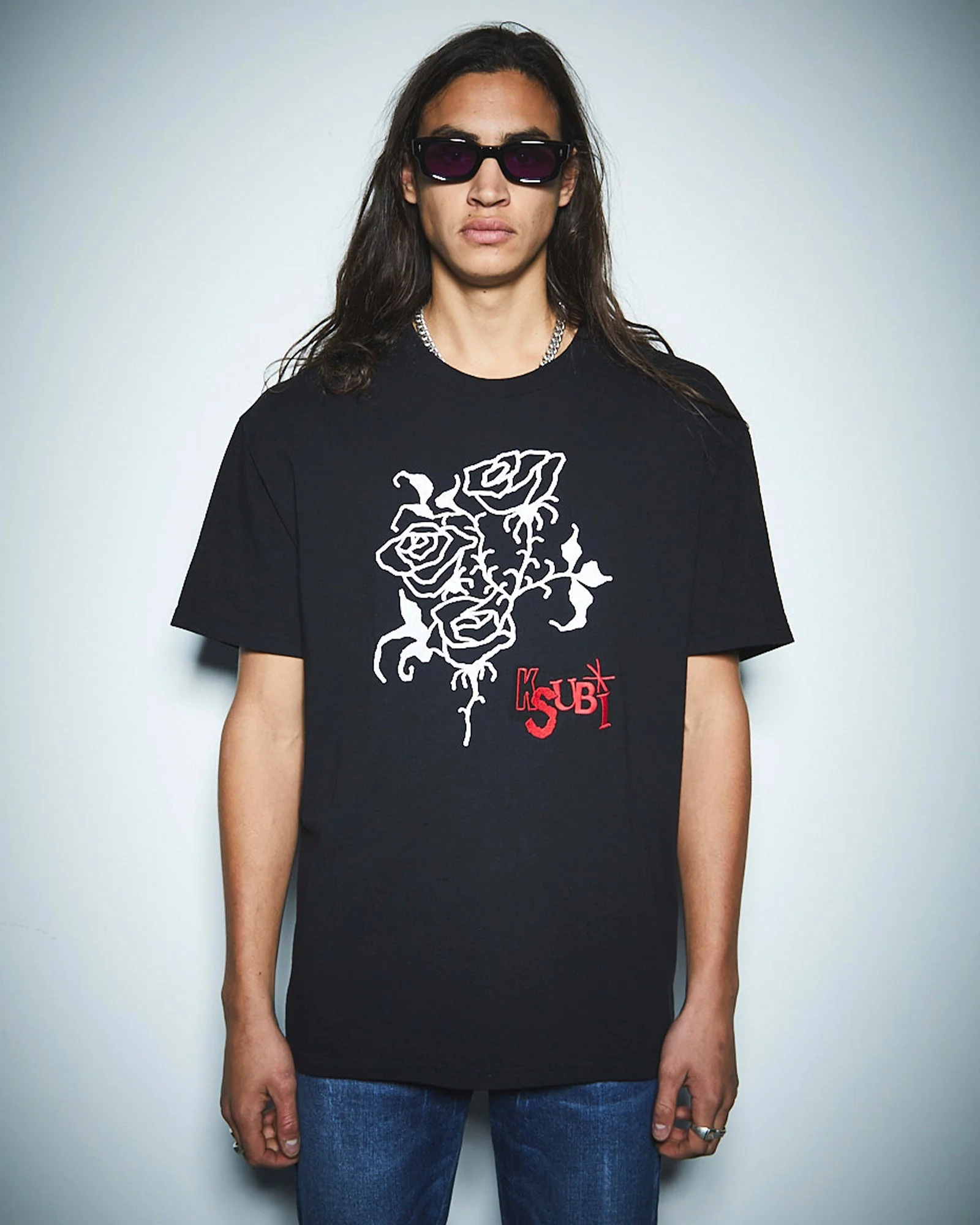 ROSE BIGGIE SS TEE JET BLACK - Image 4