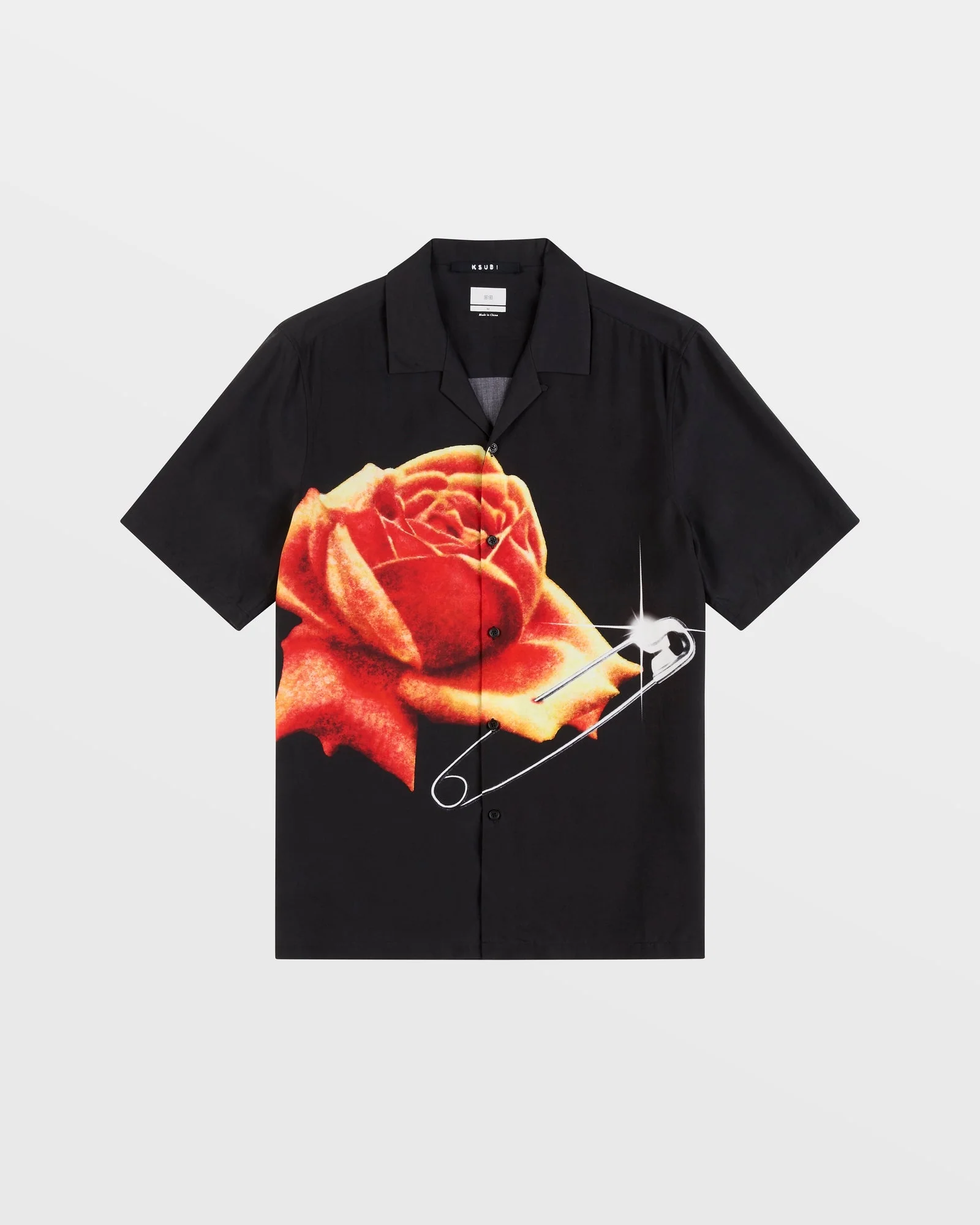 ROSE GARDEN RESORT SS SHIRT BLACK - Image 4