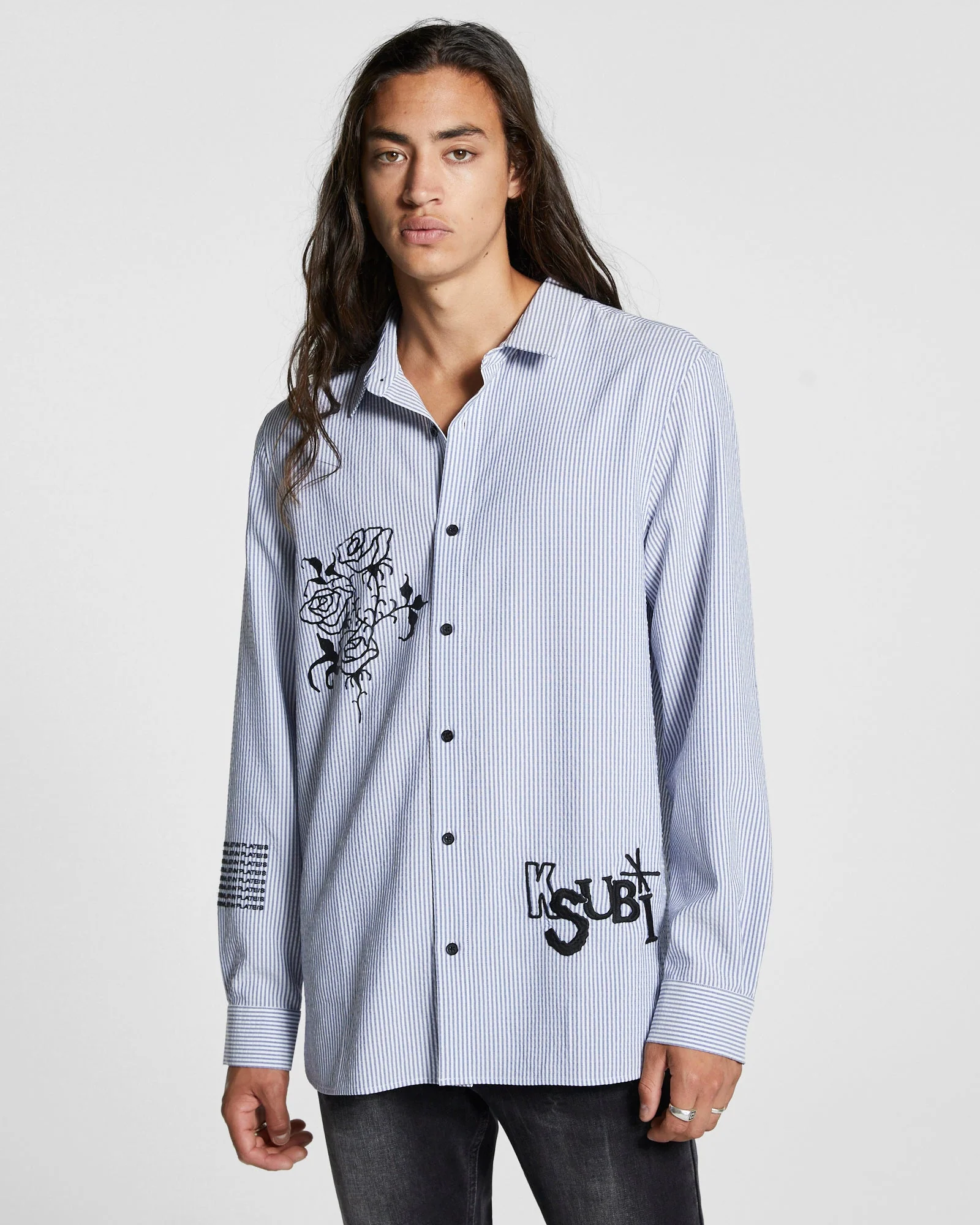 ROSE VOLTAGE LS SHIRT BLUE STR