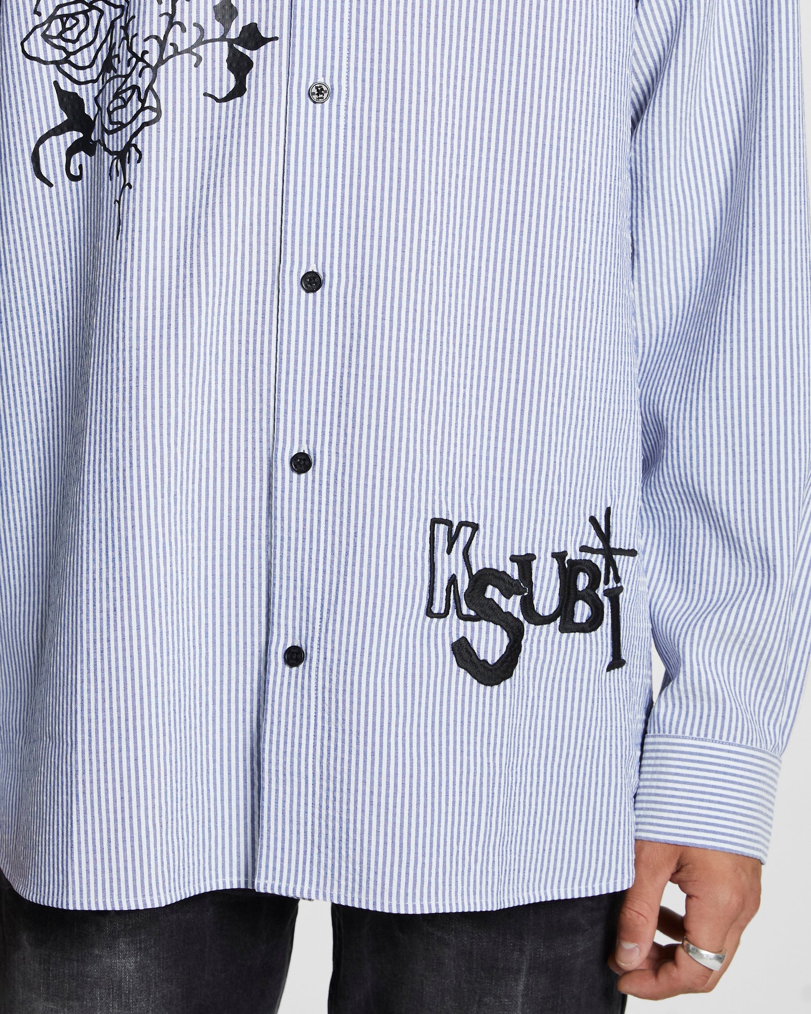 ROSE VOLTAGE LS SHIRT BLUE STR - Image 5