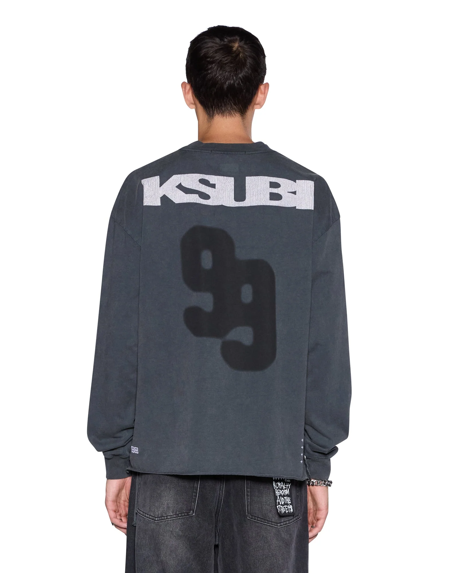 RUGGED EKCESS LS TEE BLASTED BLACK - Image 3