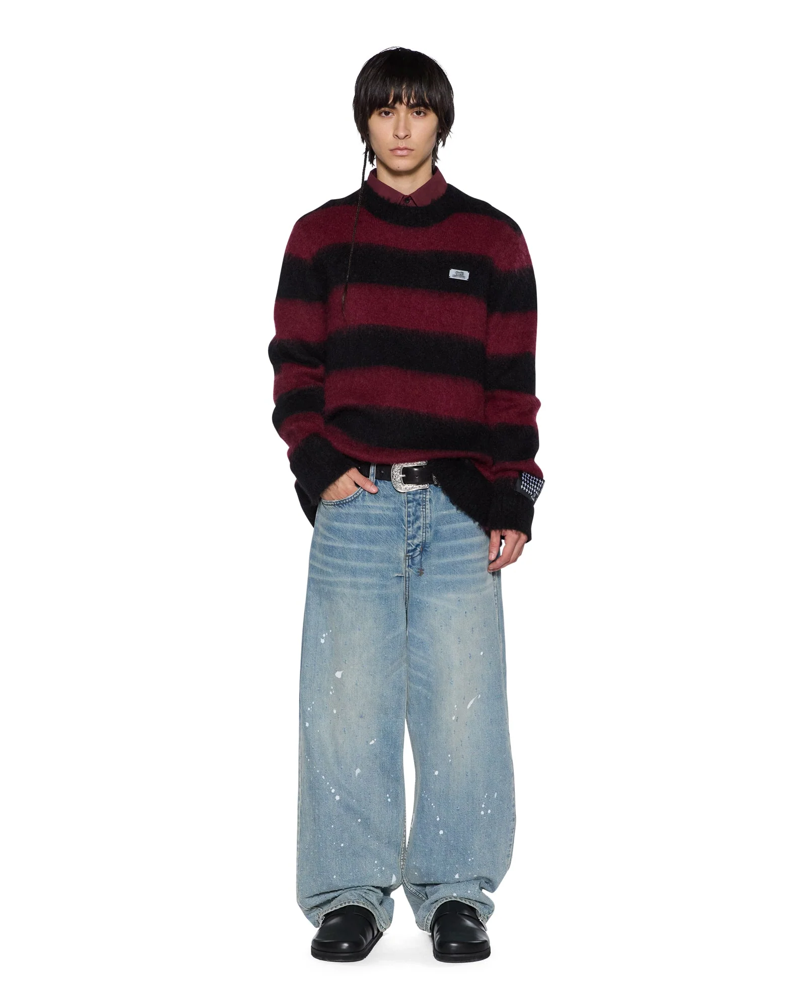 RUGGED MOHAIR KNIT CREWNECK OX - Image 4