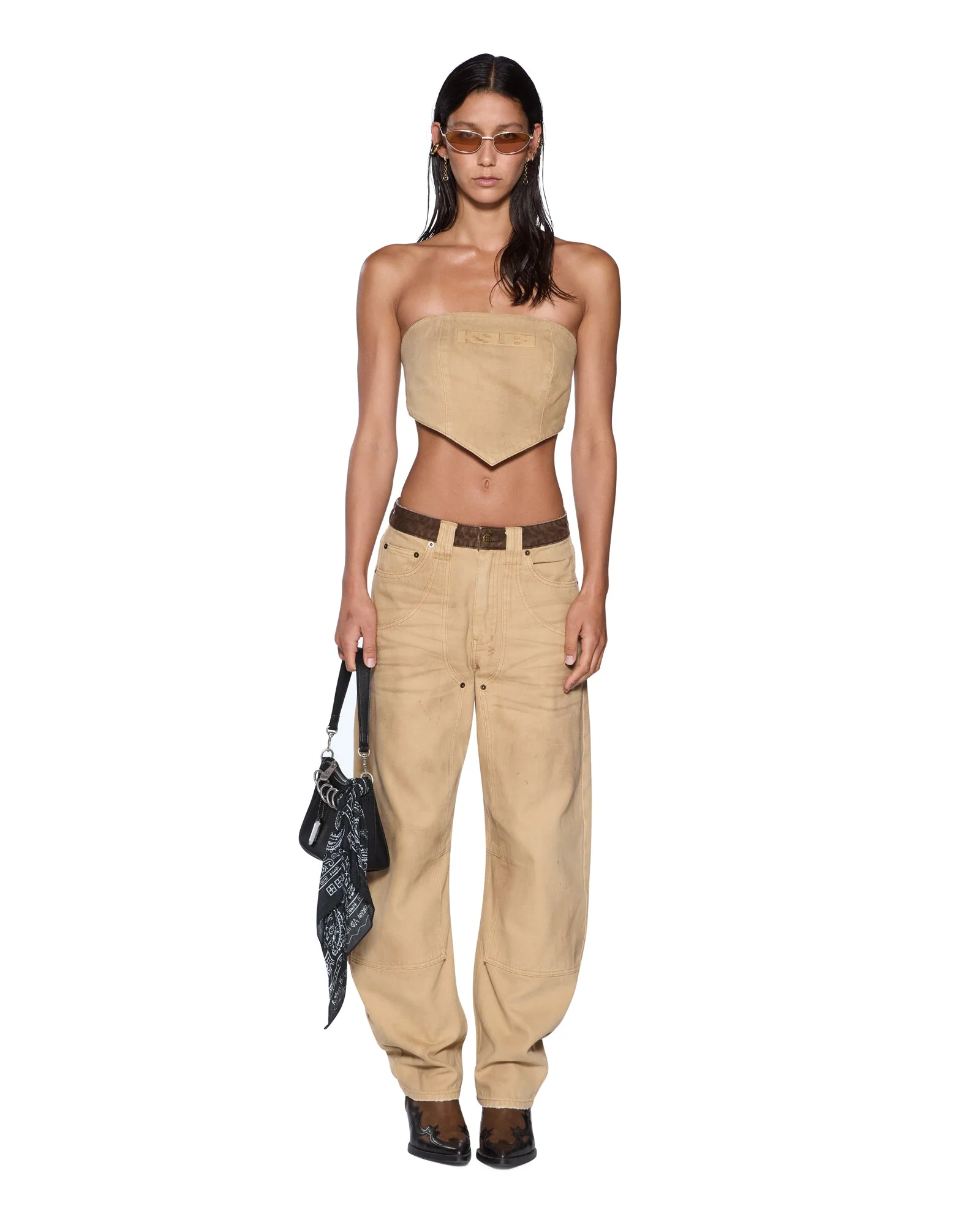 SCARF TOP SIERRA TAN - Image 2
