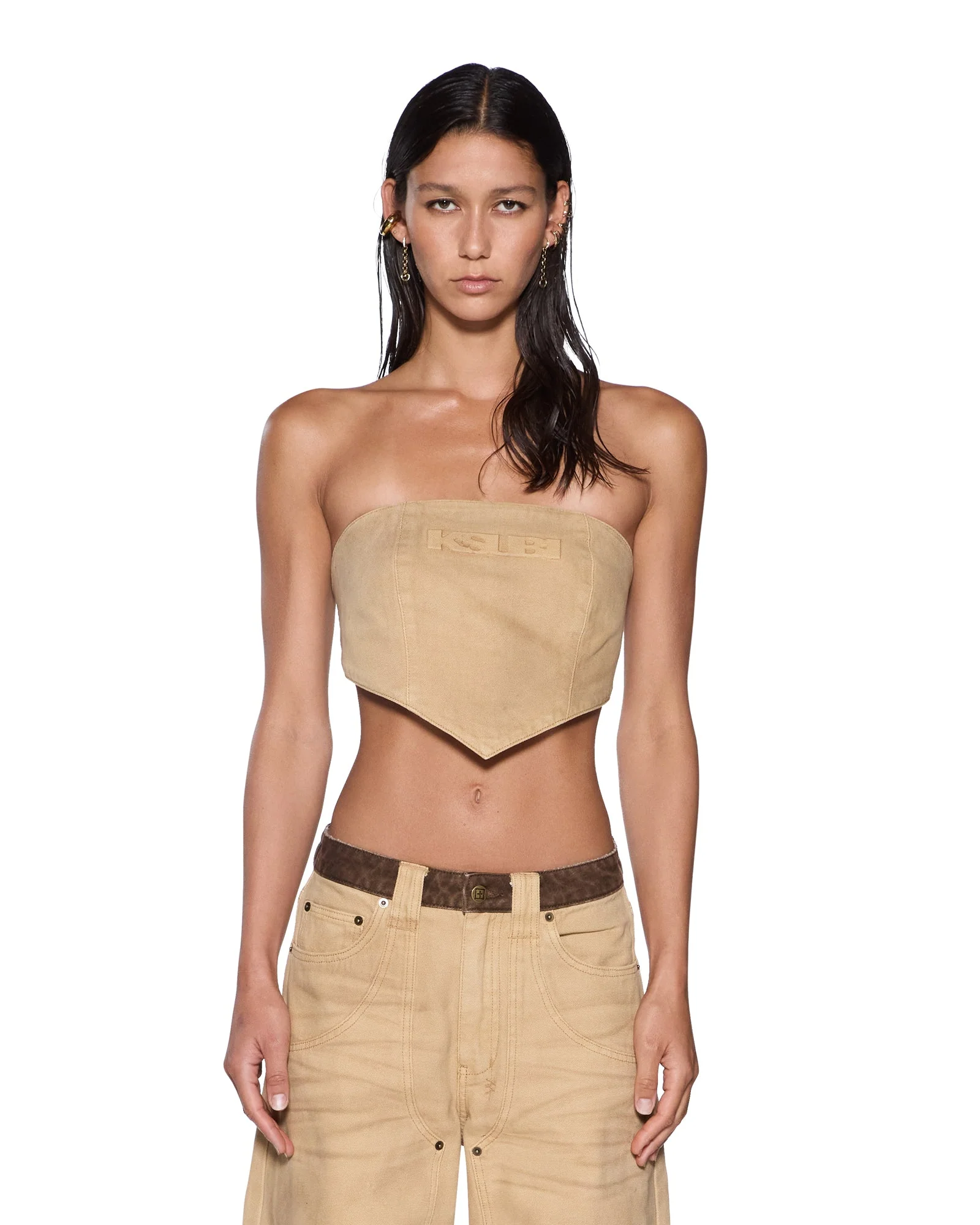 SCARF TOP SIERRA TAN - Image 3