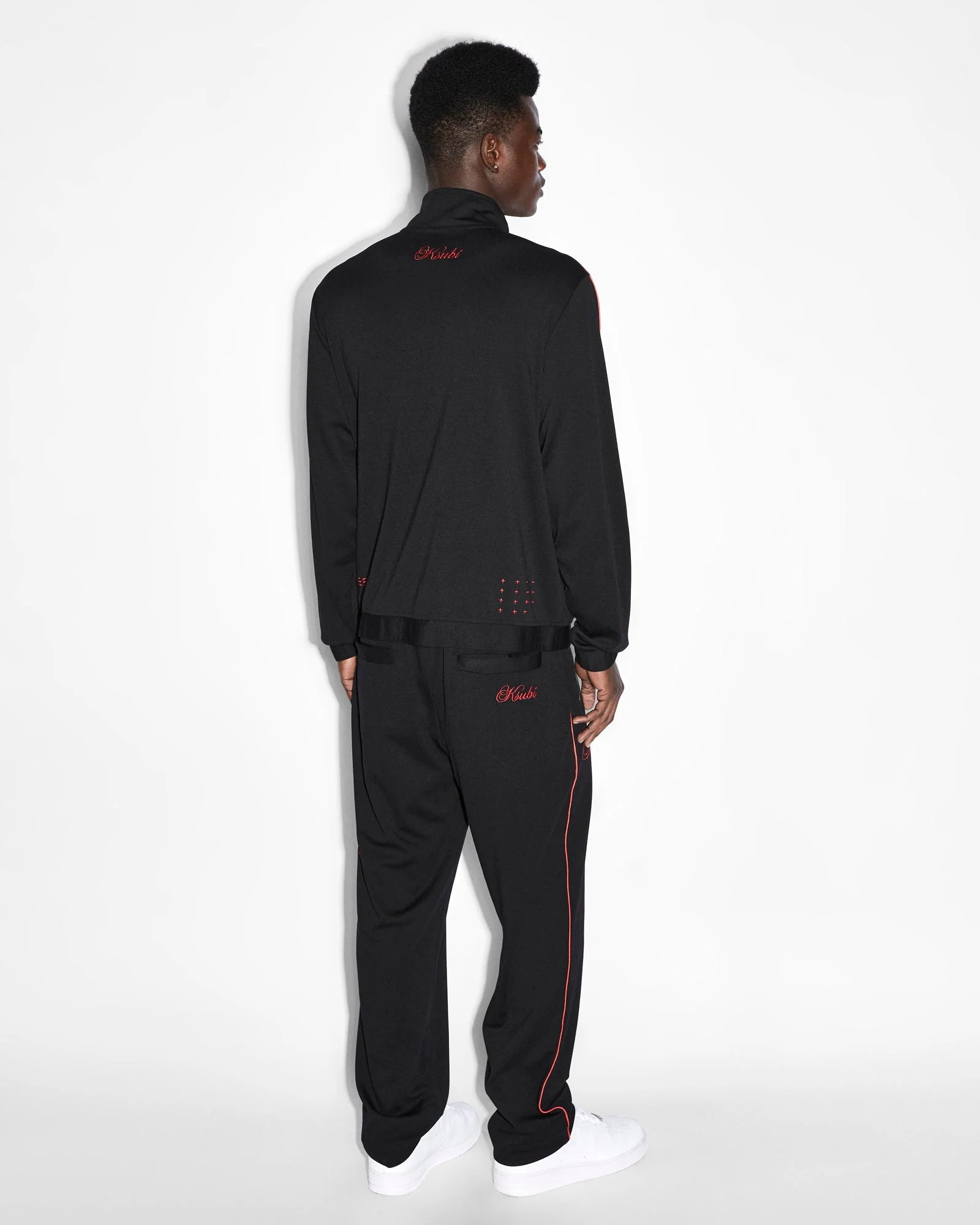 SCRIPTED ANTIDOTE TRAK JACKET BLACK/RED - Image 5