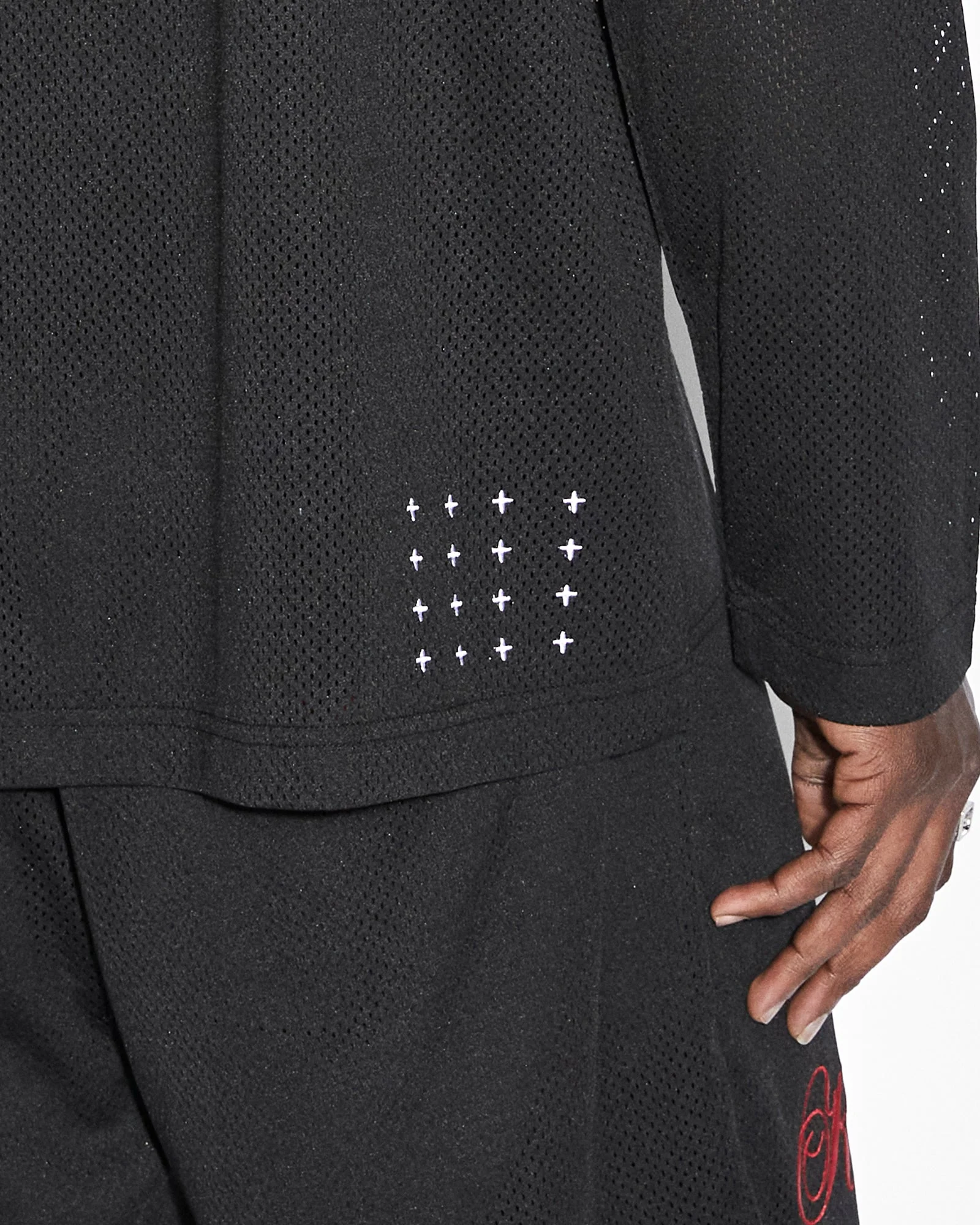 SCRIPTED HOCKEY JERSEY BLACK - Image 5
