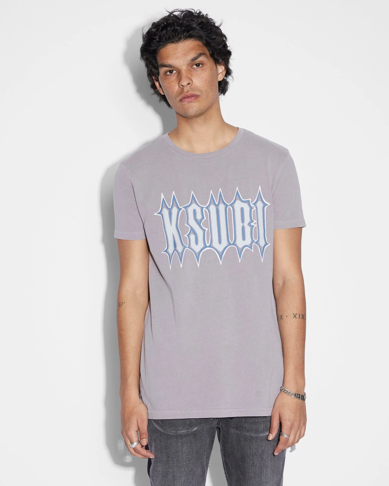 SERRATED SEEING LINES SS TEE SILT