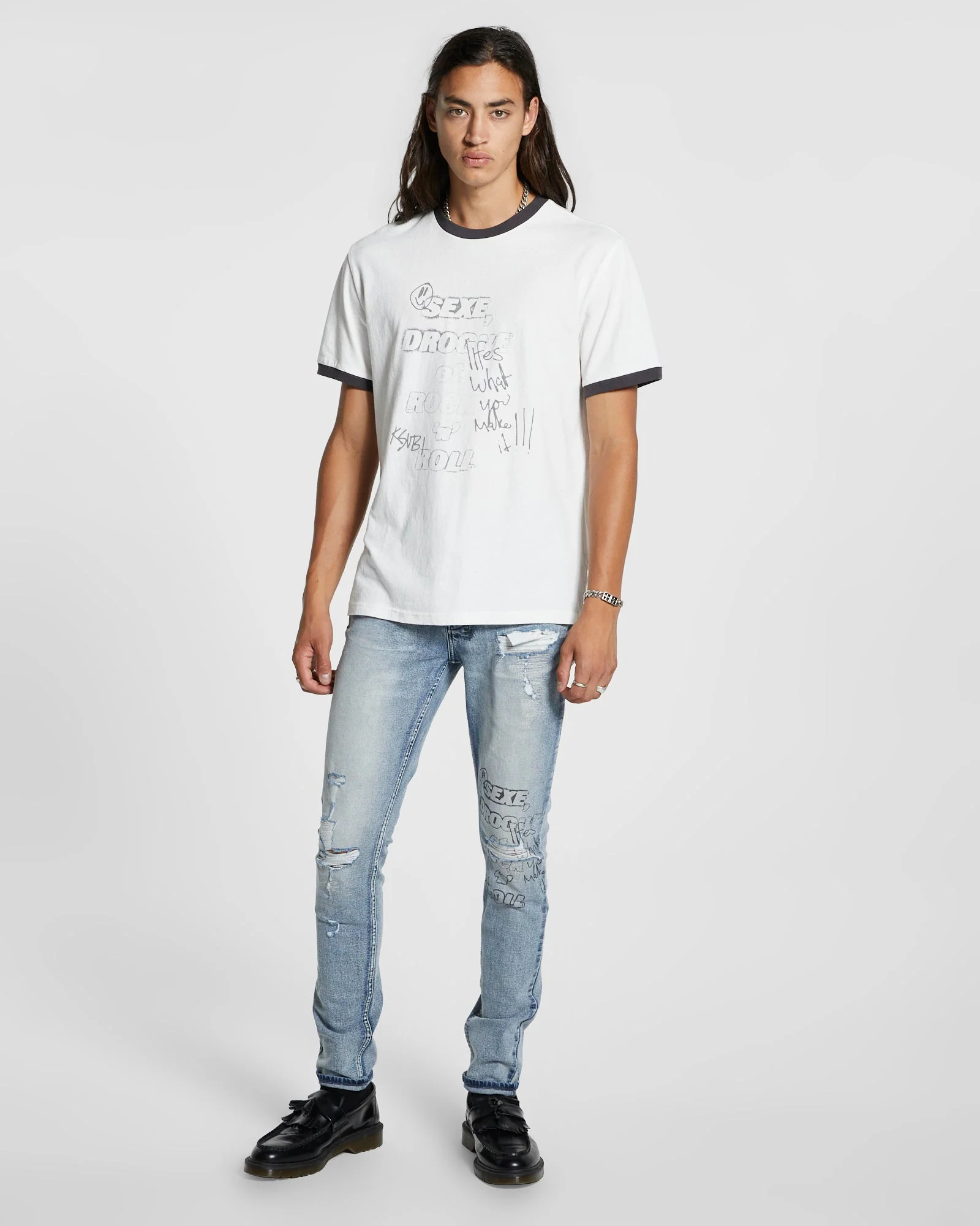 SEXE  KASH SS RINGER TEE WHITE - Image 2