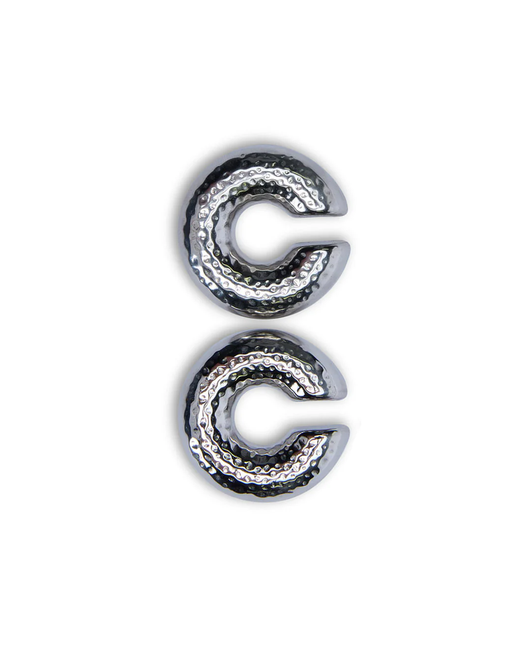 SILVER RIPPLE EAR CUFF - Image 3