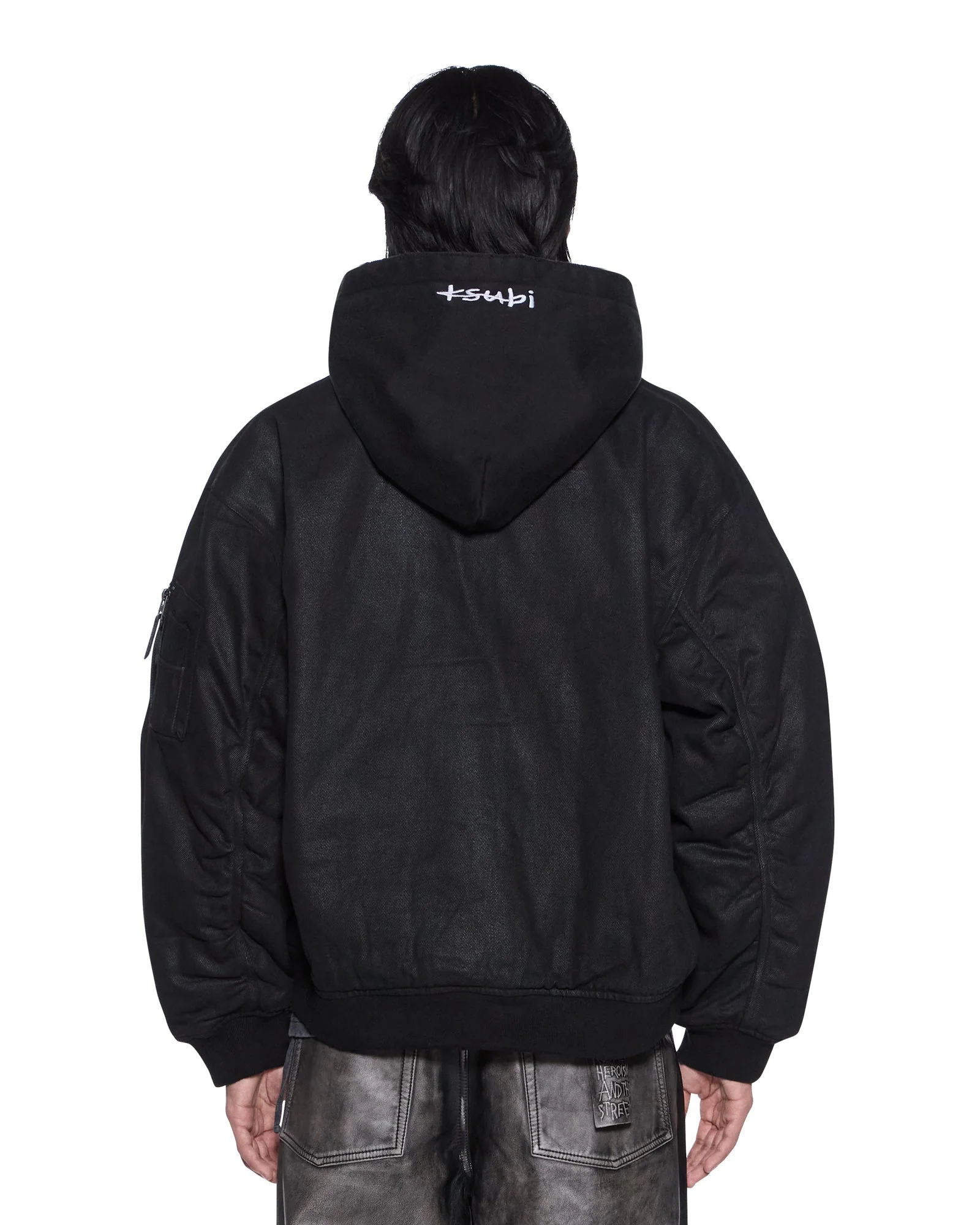 SIN CITY PLATED WAXED JACKET BLACK - Image 4