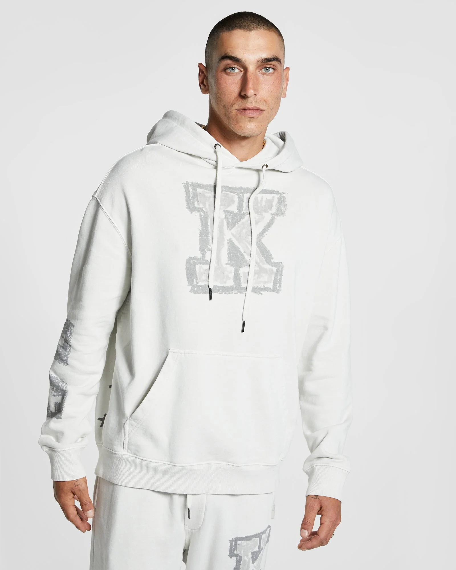 SKETCHY BIGGIIE HOODIE GREY