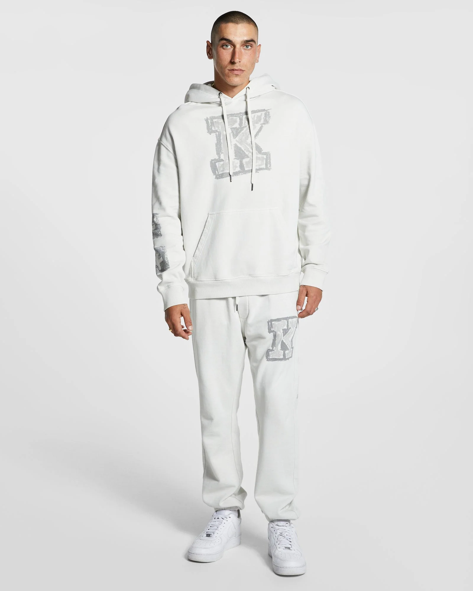 SKETCHY BIGGIIE HOODIE GREY - Image 2