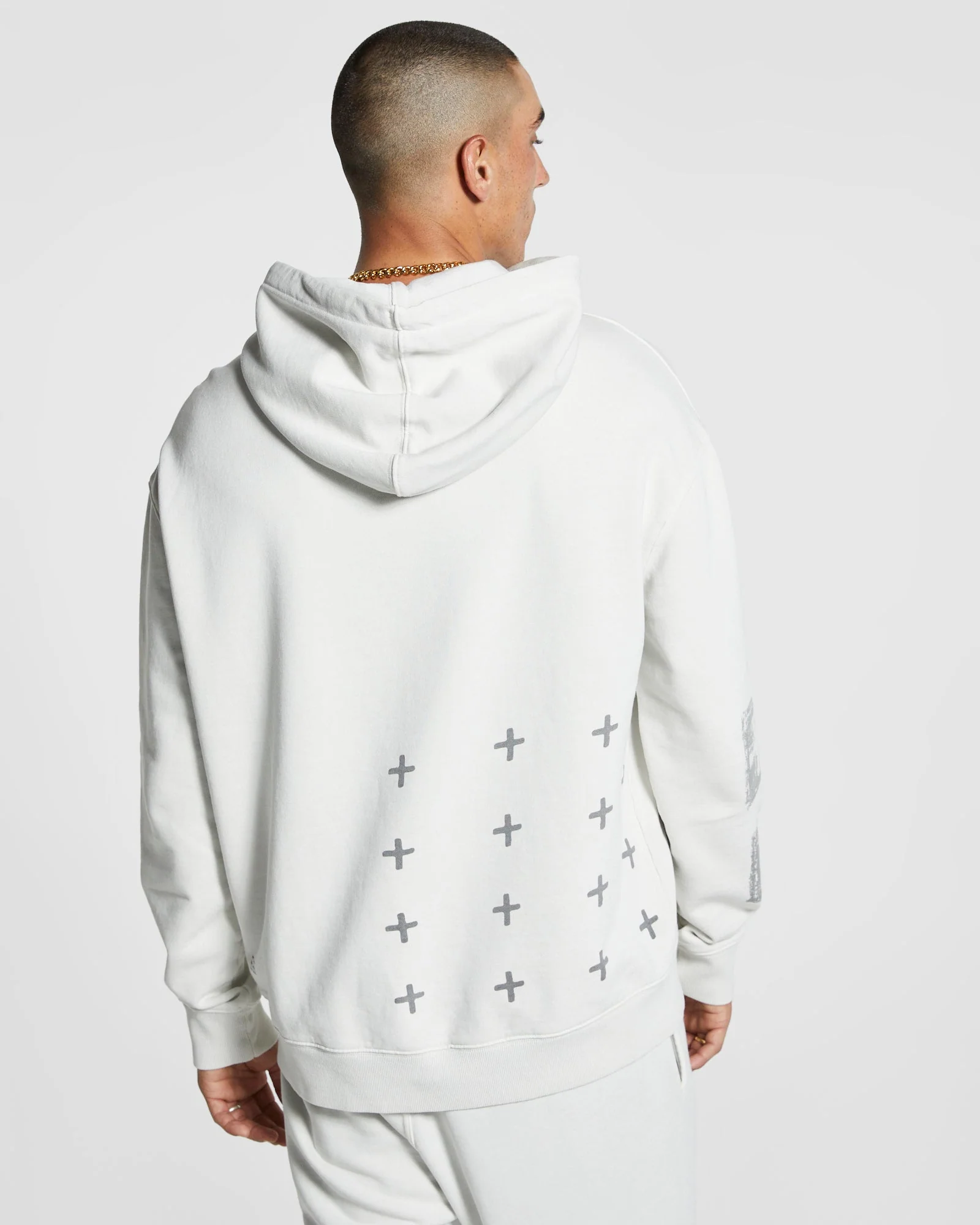 SKETCHY BIGGIIE HOODIE GREY - Image 3