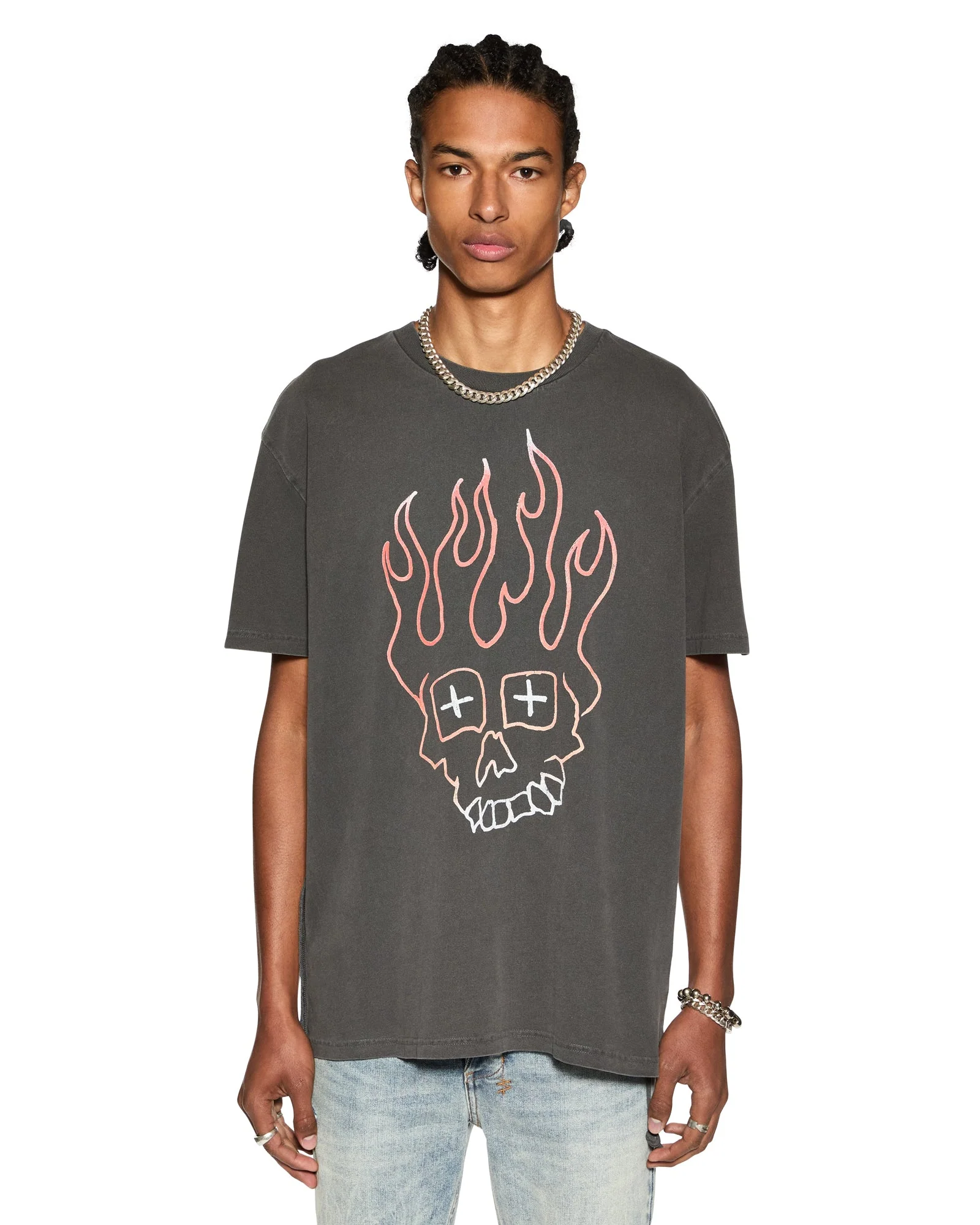 SKULL BIGGIE SS TEE FADED BLACK - Image 6