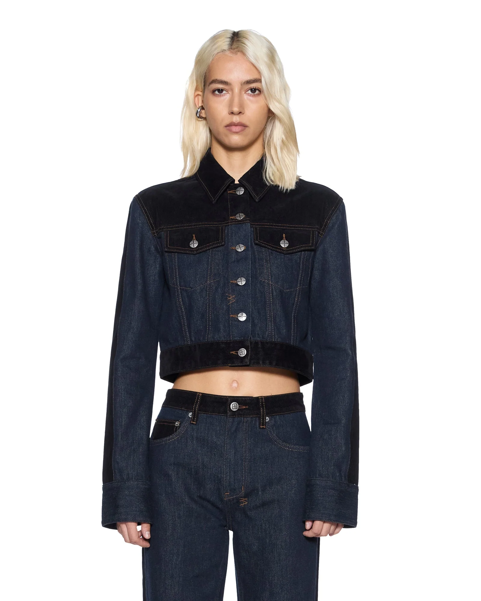 SLIM TRUCKER JACKET VIXEN SPLICED - Image 4