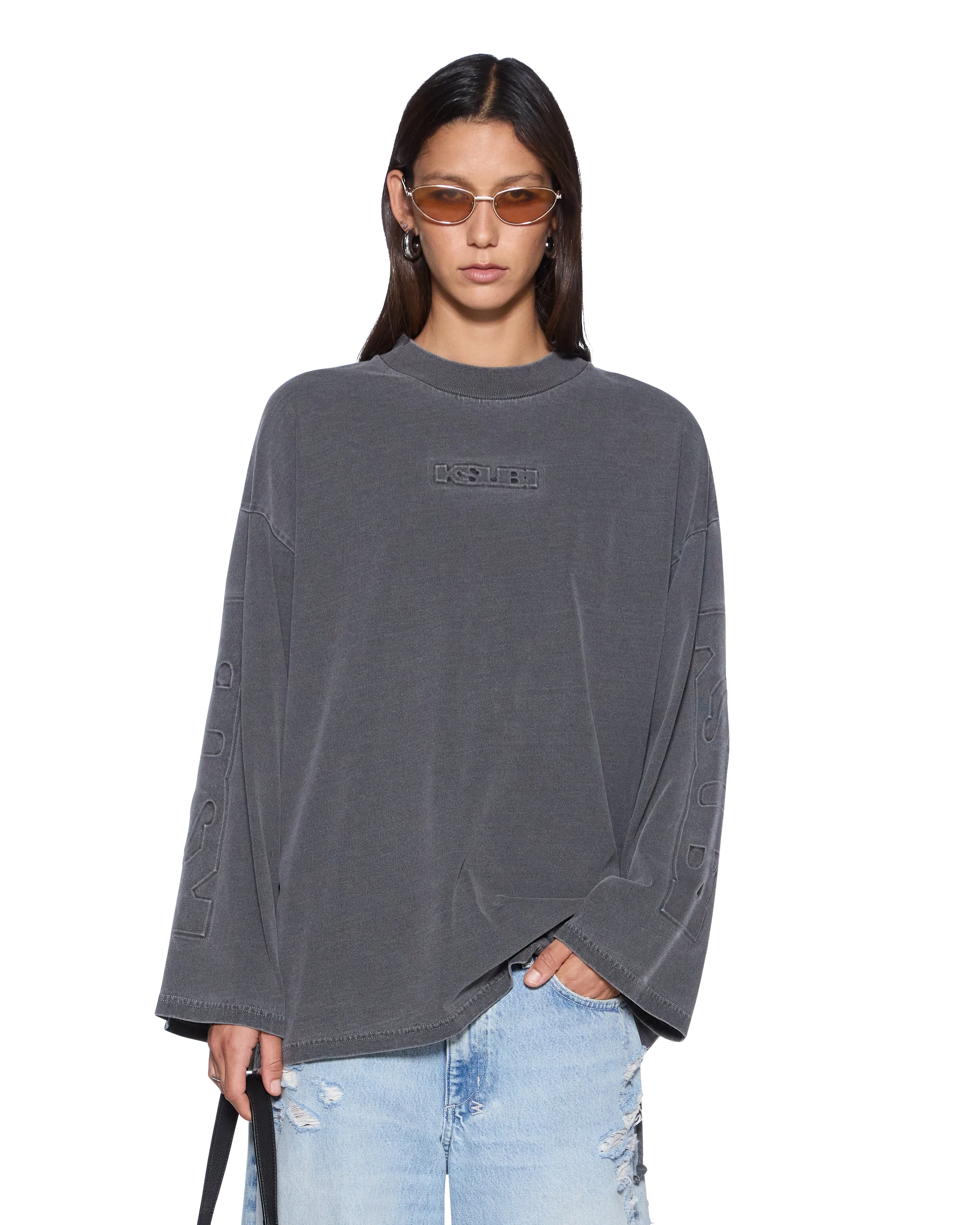 SOTT ALTAR BOYFRIEND LS TEE CHARCOAL
