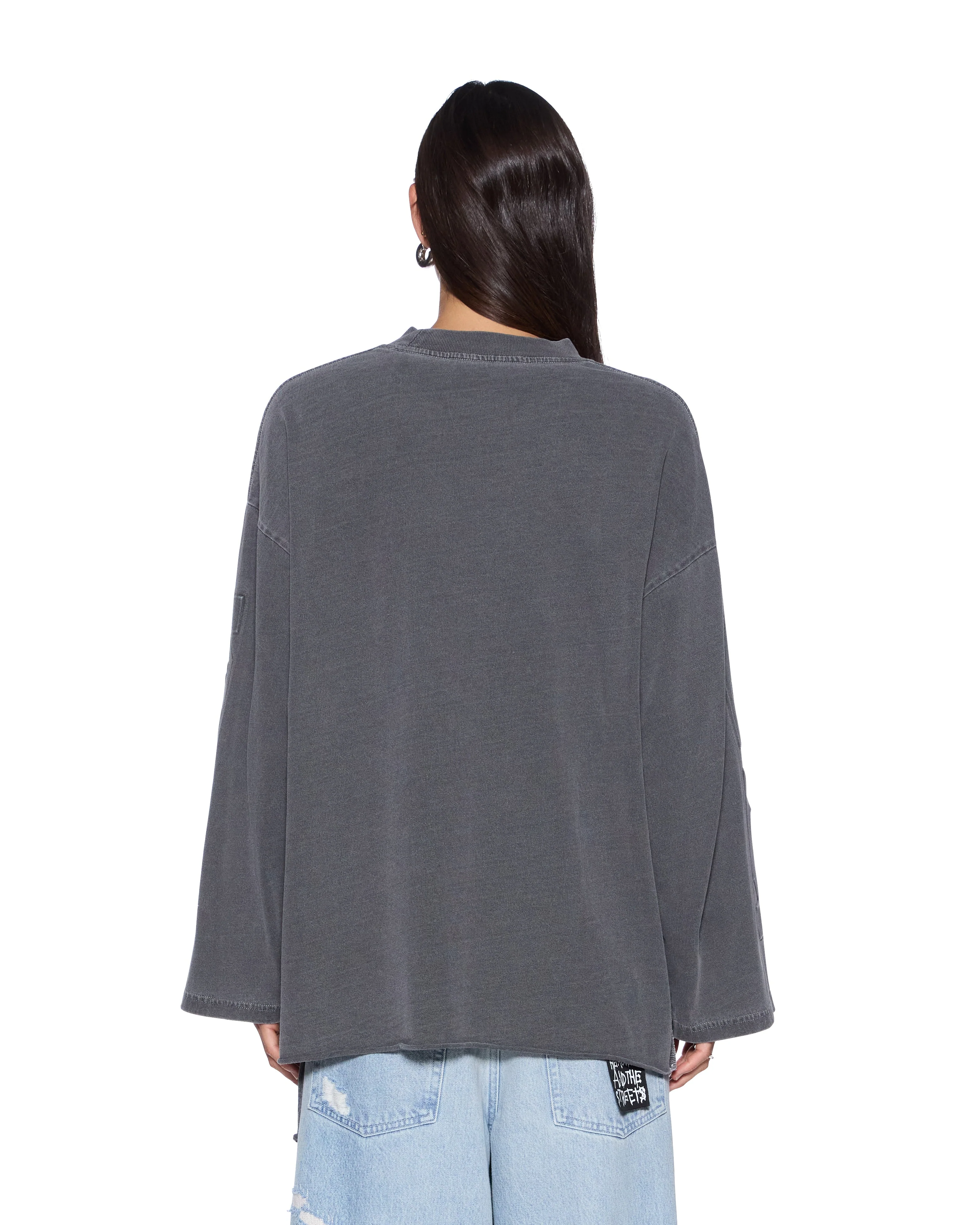 SOTT ALTAR BOYFRIEND LS TEE CHARCOAL - Image 2