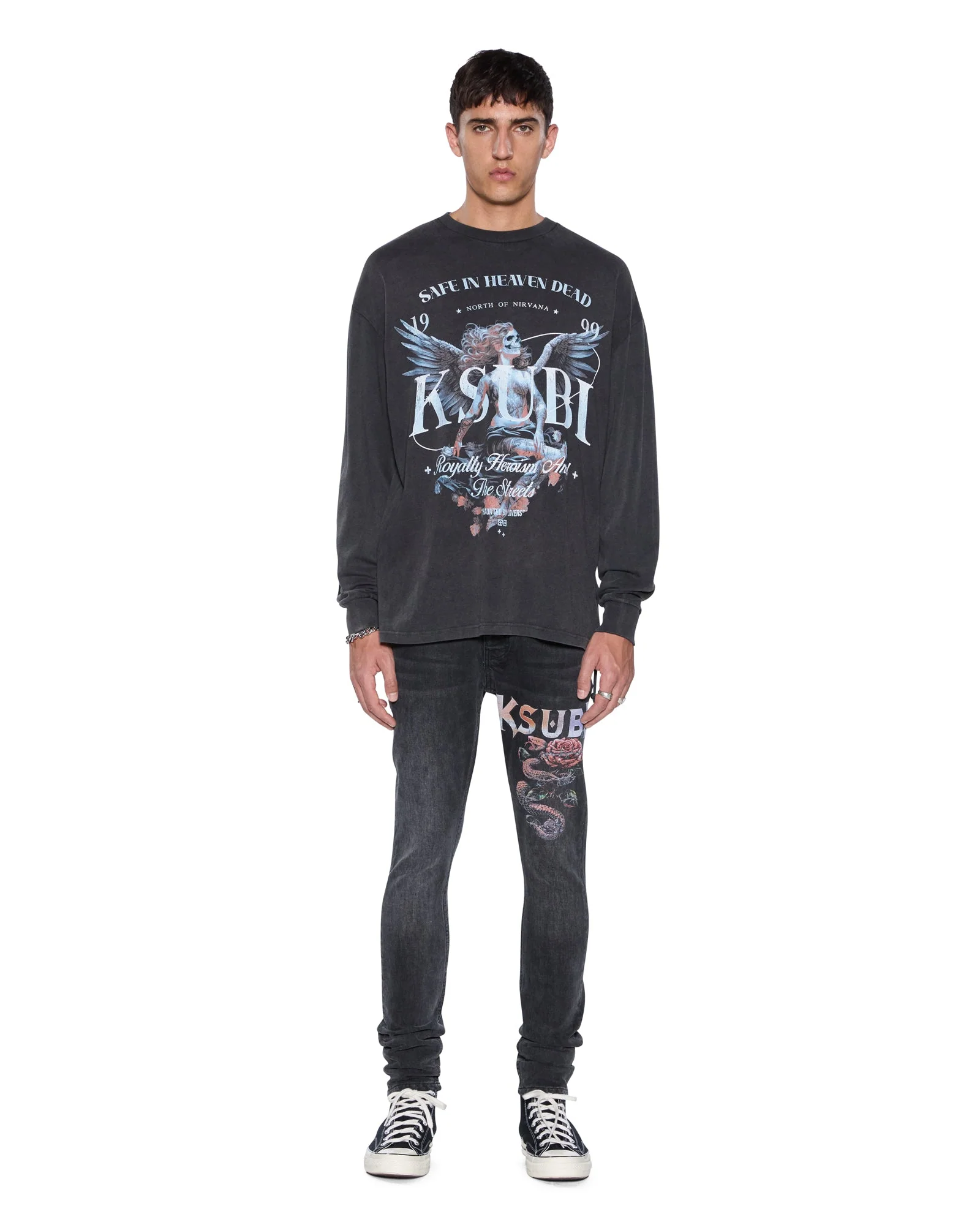 SPIRIT EKCESS LS TEE ACID BLACK - Image 2