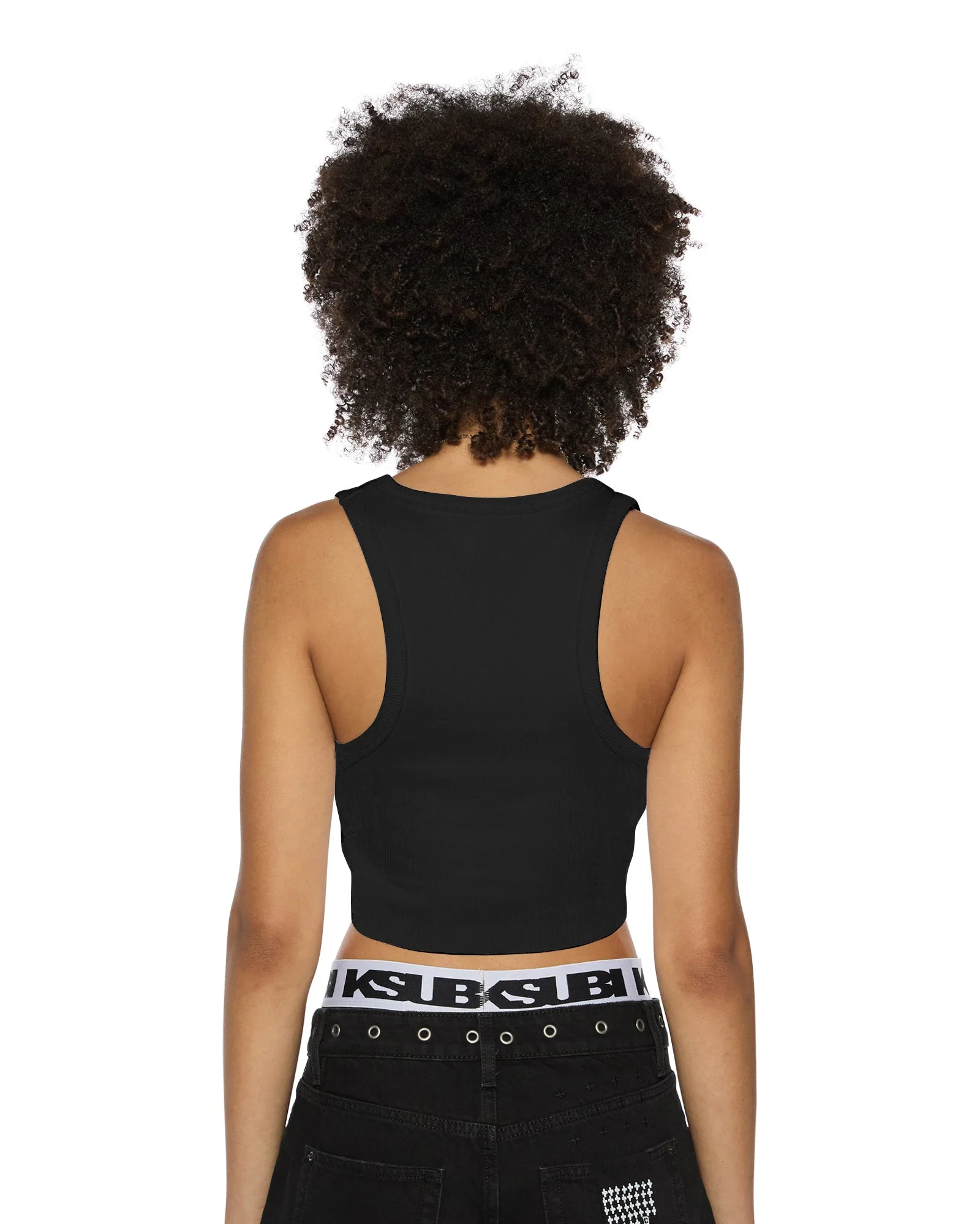 STACKED ORIGIN CROP BLACK - Image 4