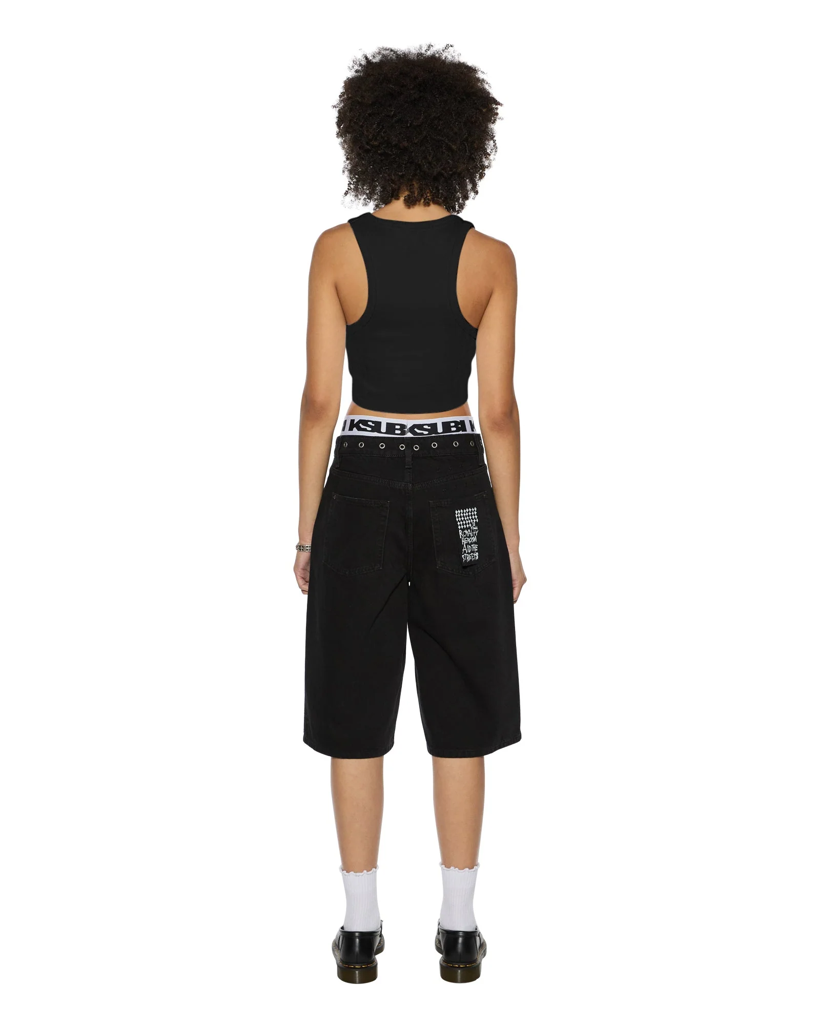 STACKED ORIGIN CROP BLACK - Image 5