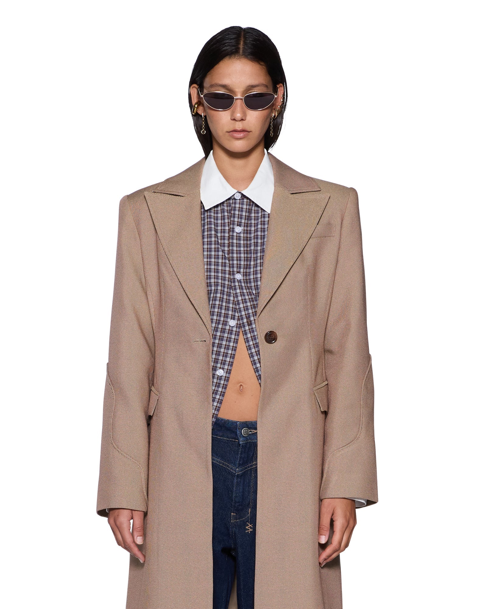 STANCE TAILORED COAT TAN - Image 2