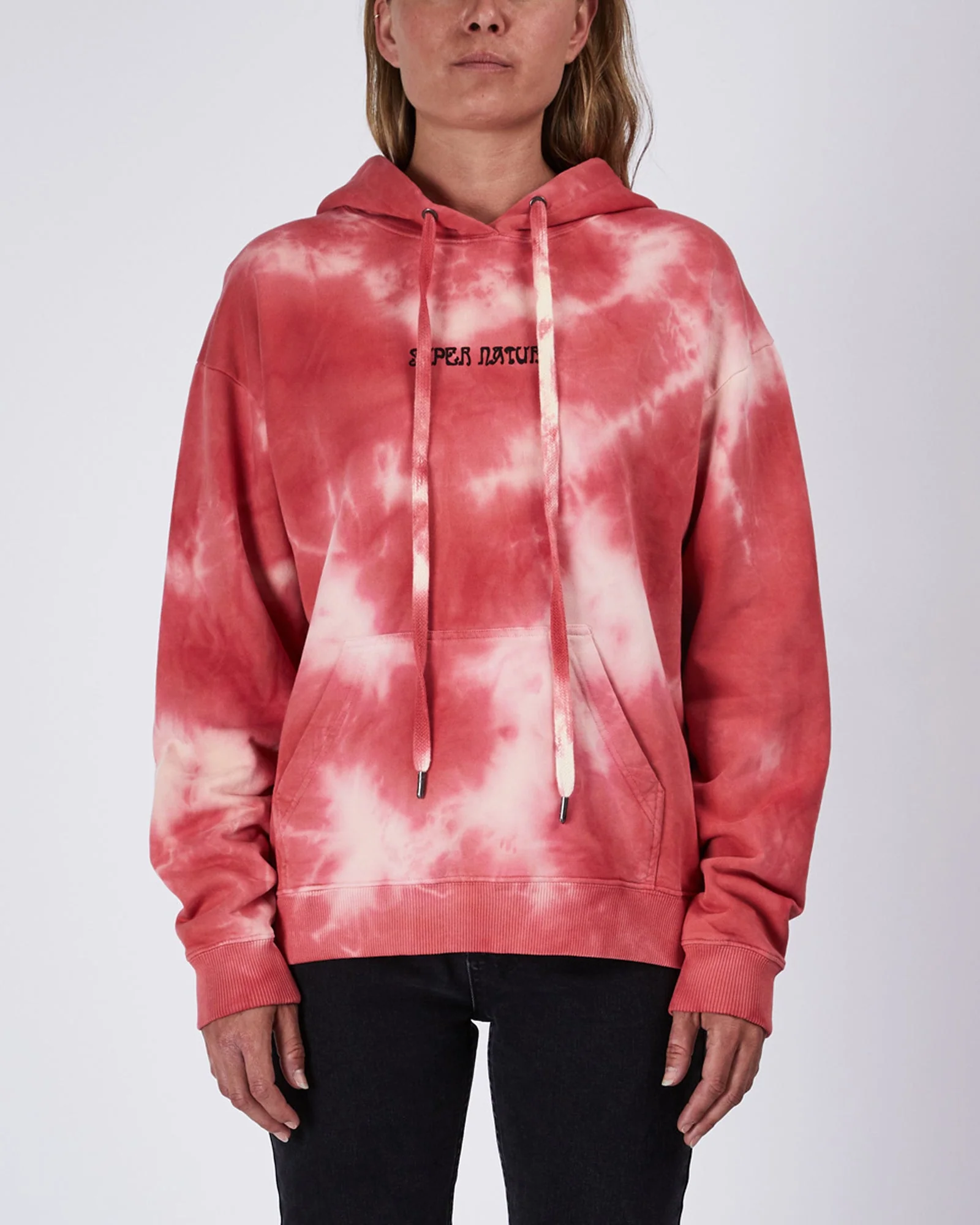 SUPER NATURE HOODIE RED DYE