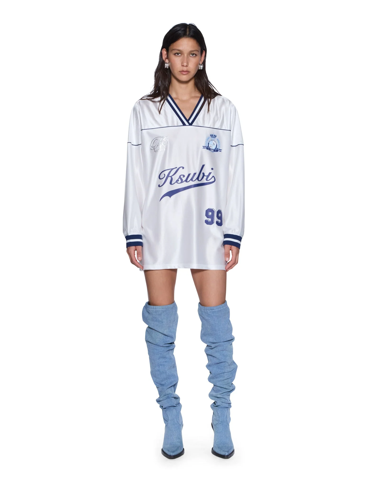 TEAMSTER LS DRESS VINTAGE WHITE - Image 2