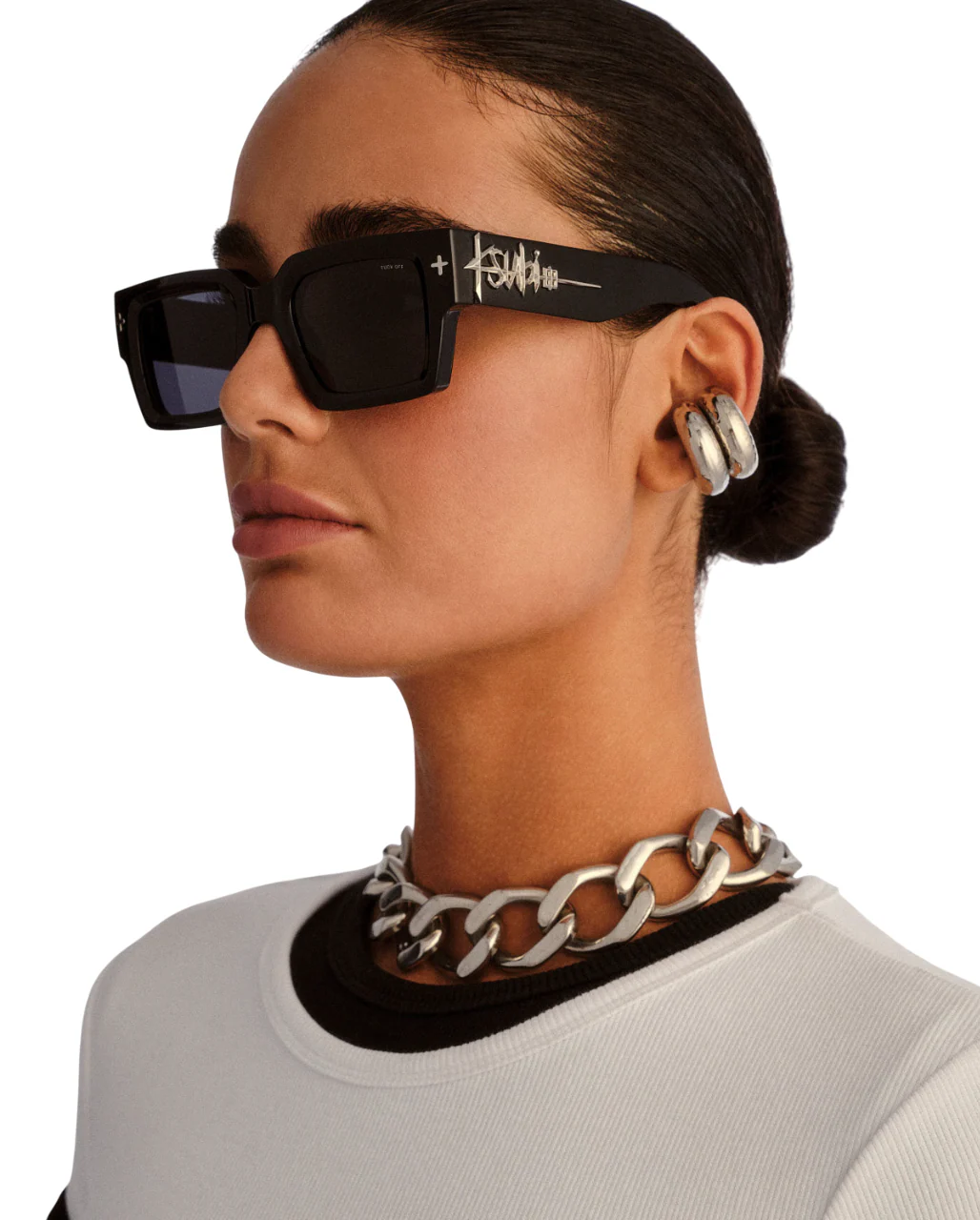 THE KINGY SUNGLASSES BLACK SILVER - Image 8