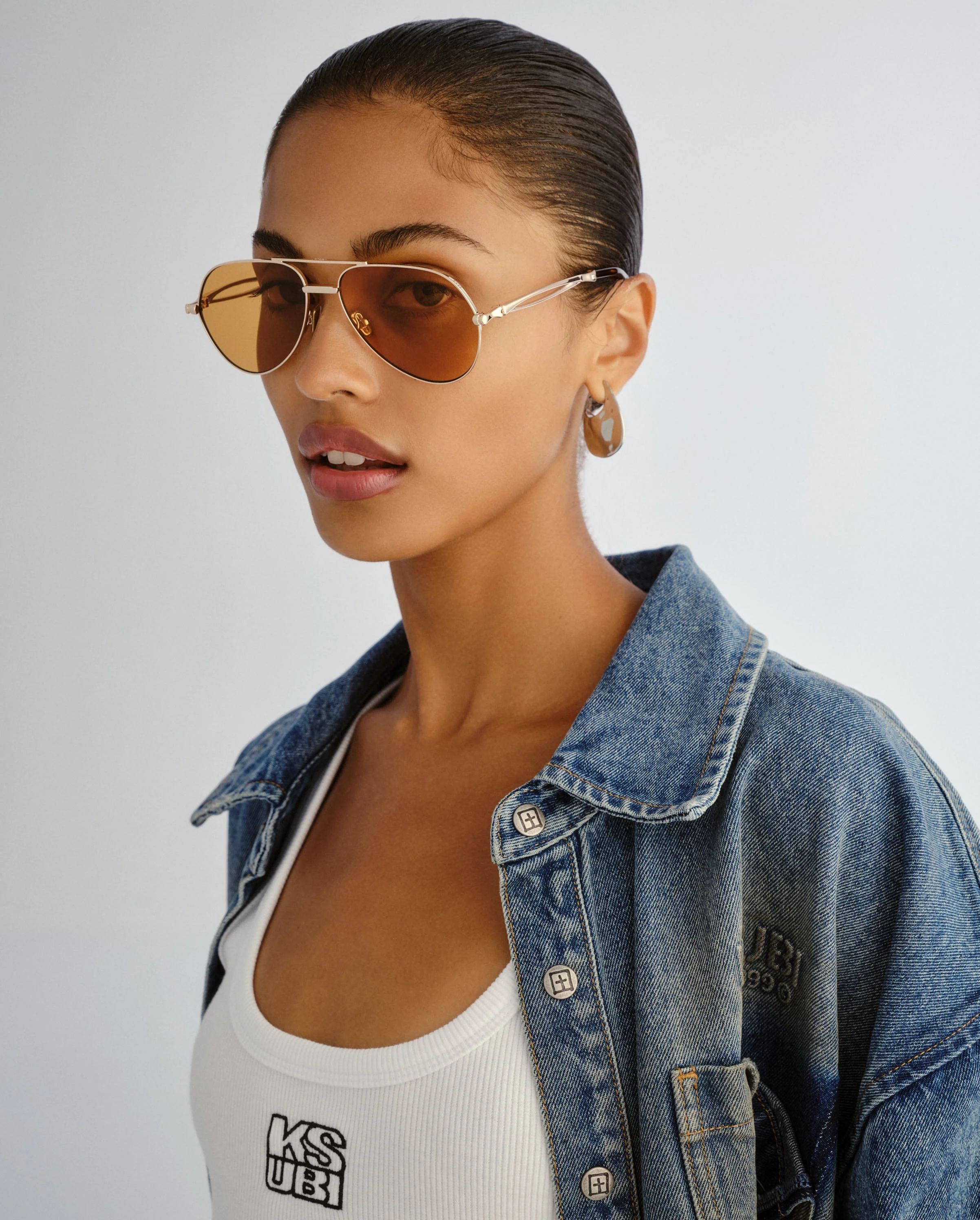 THE MONTANA SUNGLASSES GOLD AMBER - Image 6
