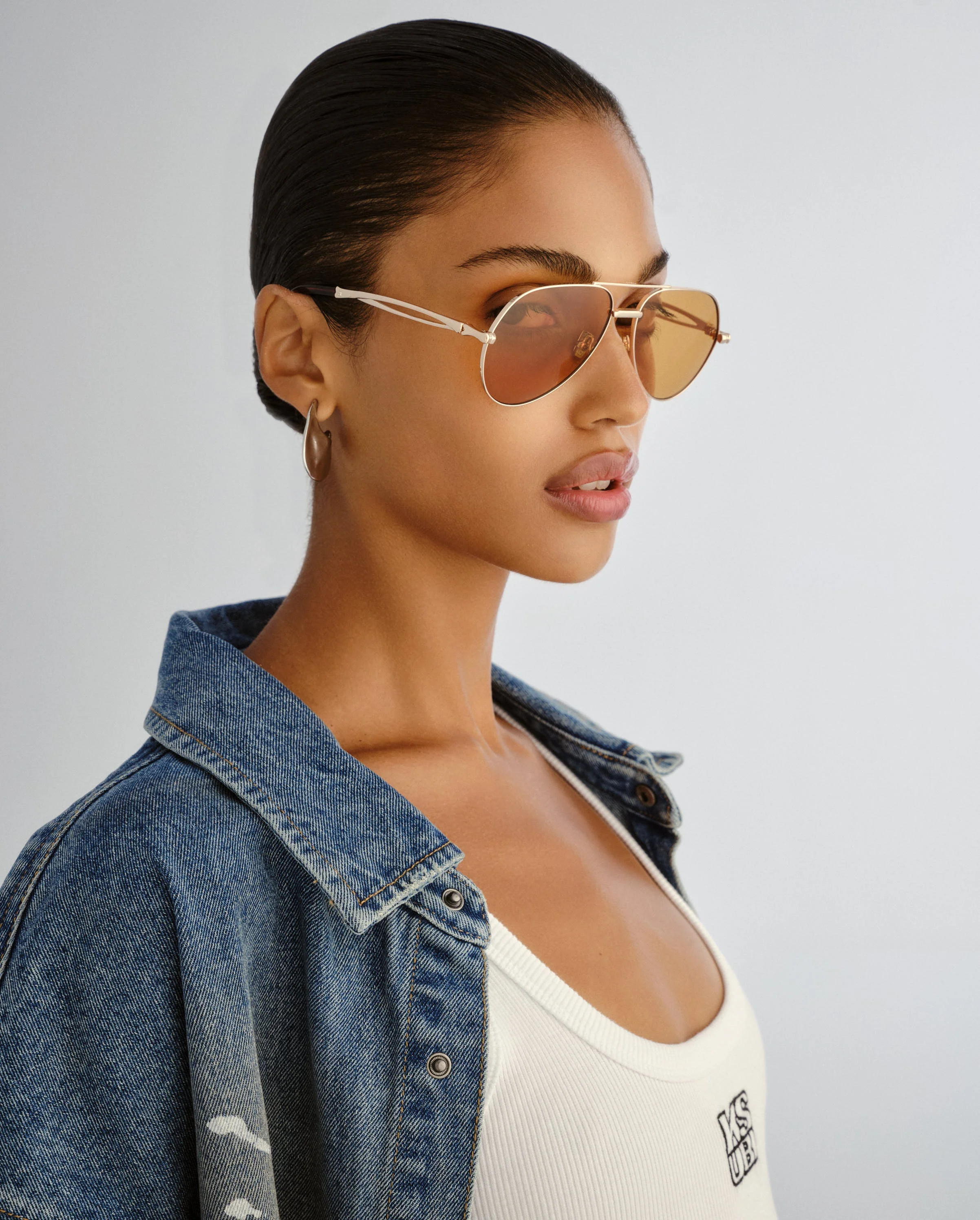 THE MONTANA SUNGLASSES GOLD AMBER - Image 8