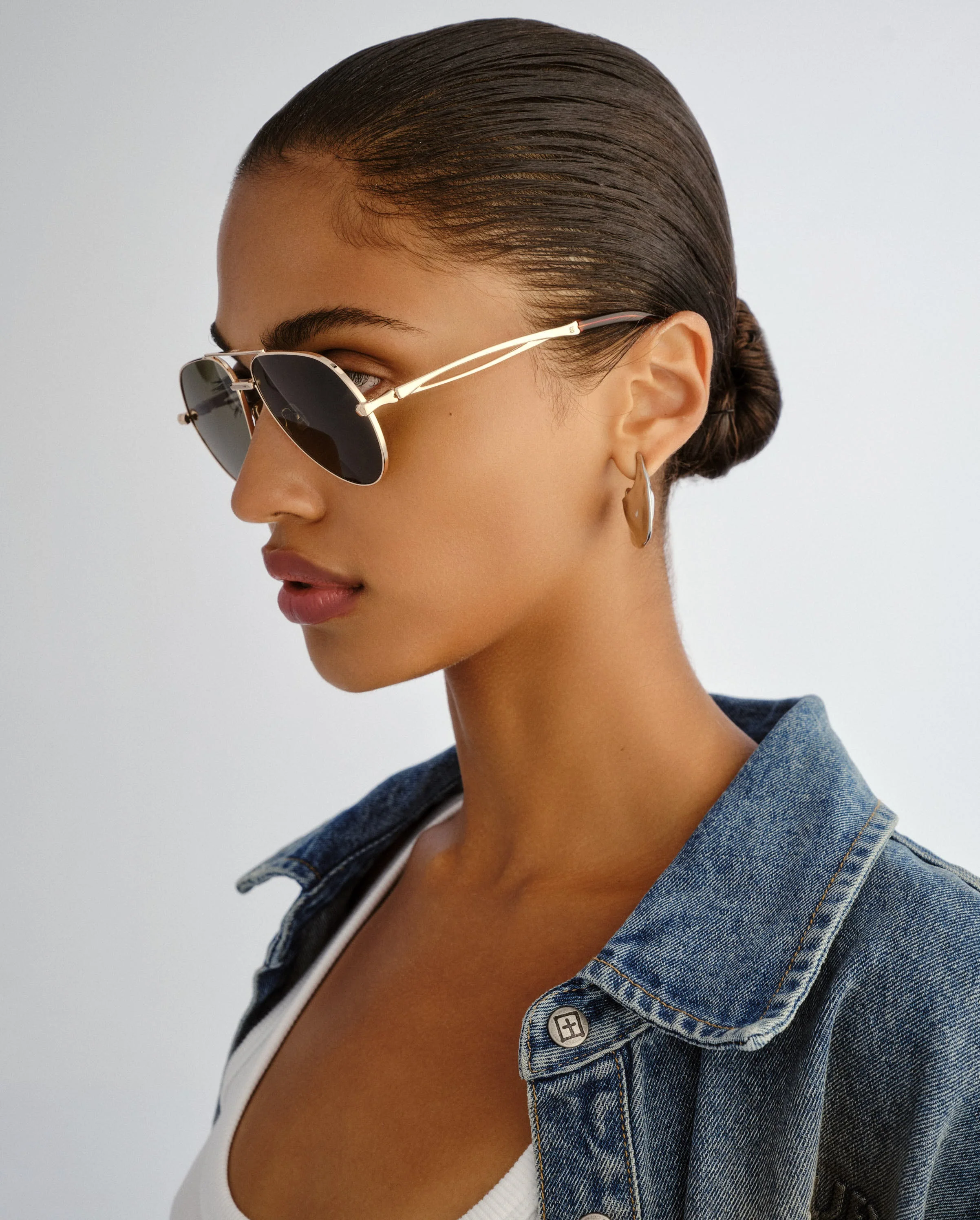 THE MONTANA SUNGLASSES GOLD GREEN - Image 8
