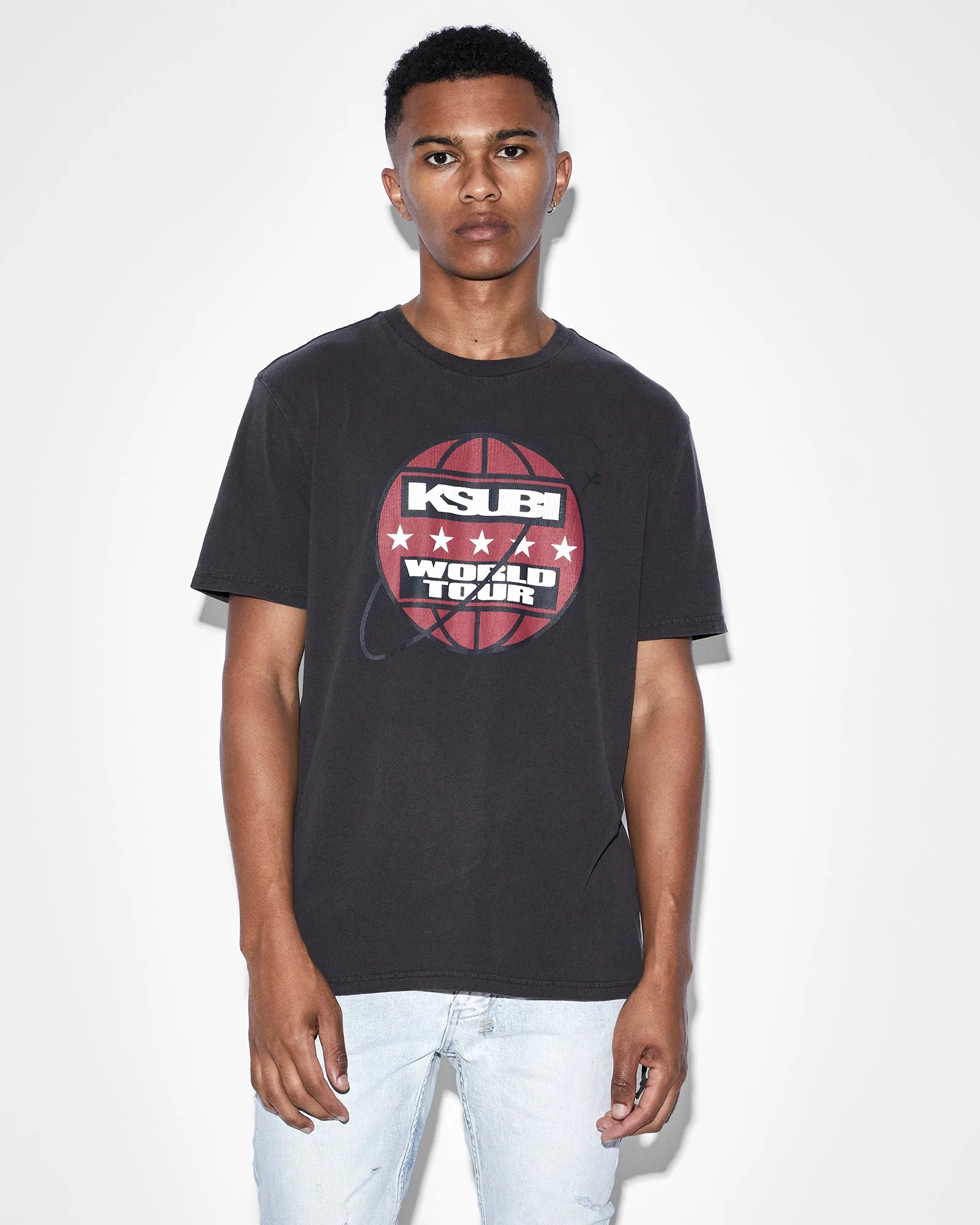 TOUR BIGGIE SS TEE FADED BLACK