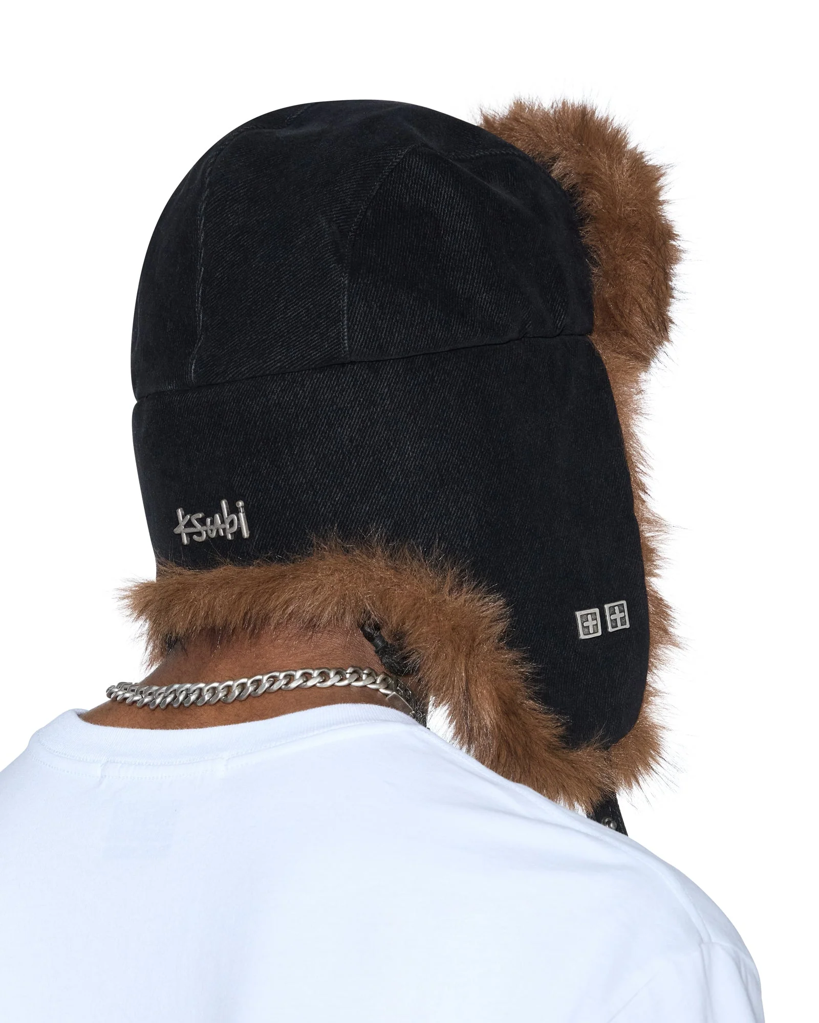 TRAPPER HAT FLOCKED BLACK - Image 7