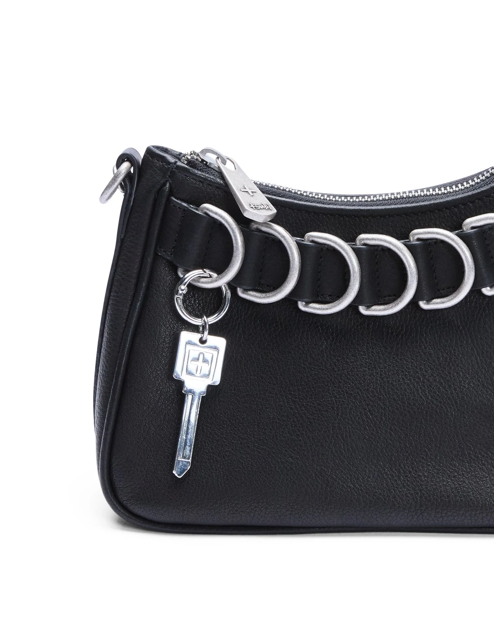TRASH BAG MINI BLACK LEATHER - Image 4