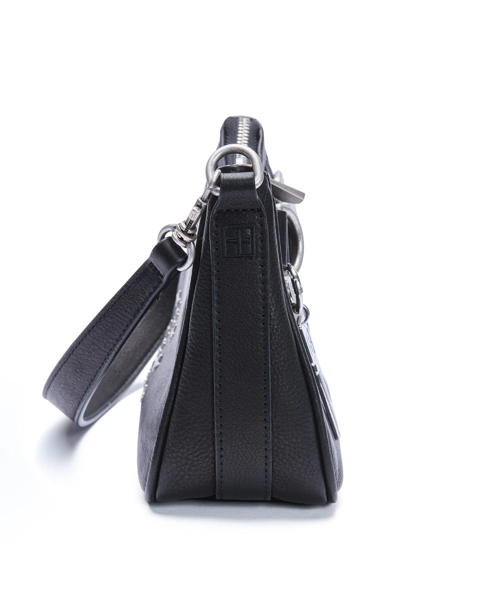 TRASH BAG MINI BLACK LEATHER - Image 7