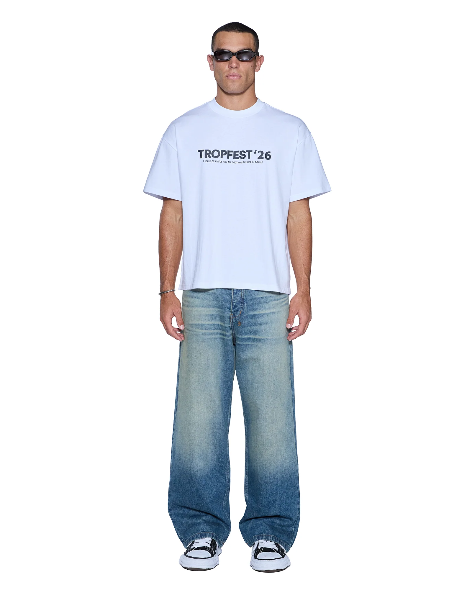 TROPFEST EKCESS SS TEE TRUE WHITE - Image 2