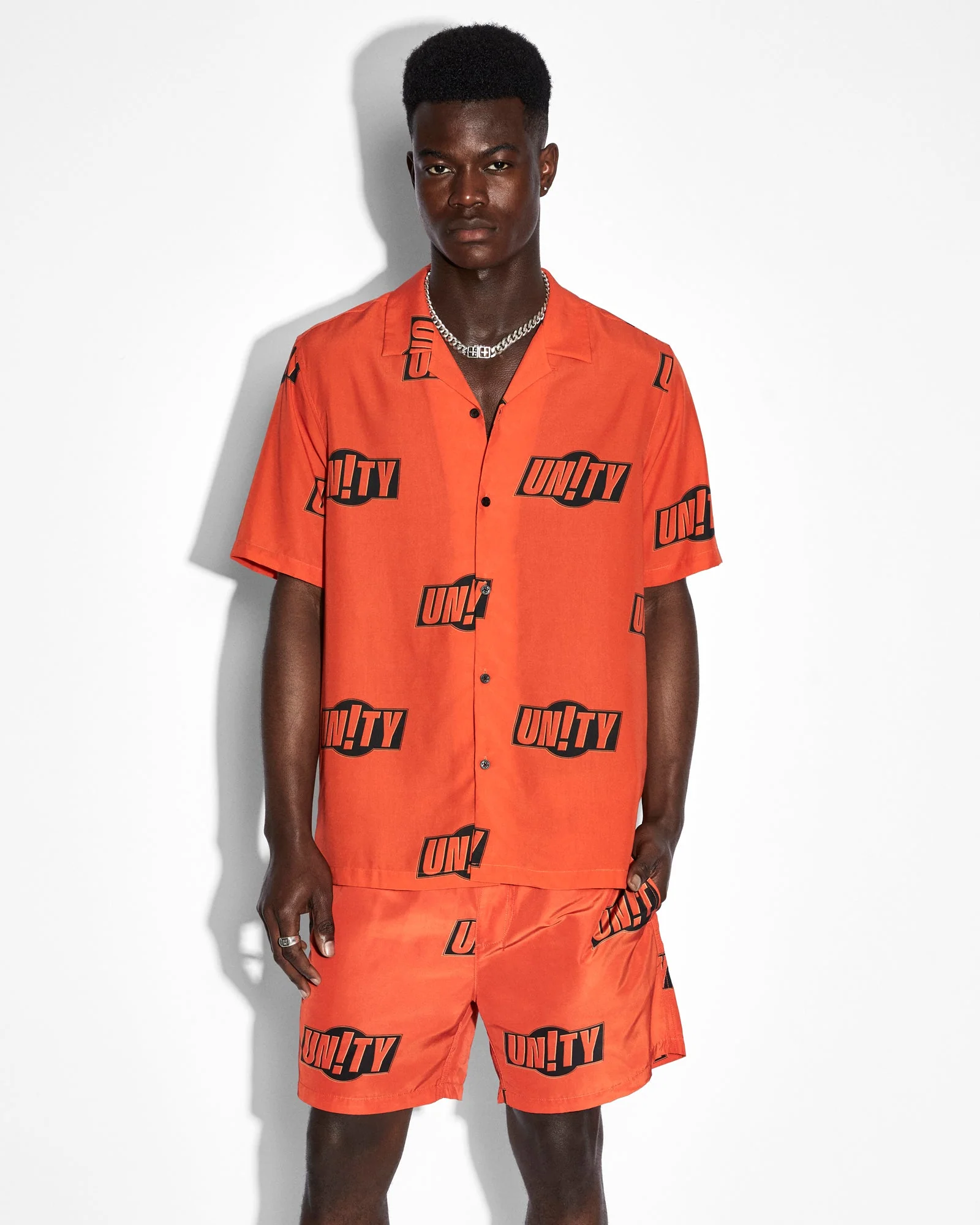 UNITY SIGN RESORT SS SHIRT ORANGE - Image 3