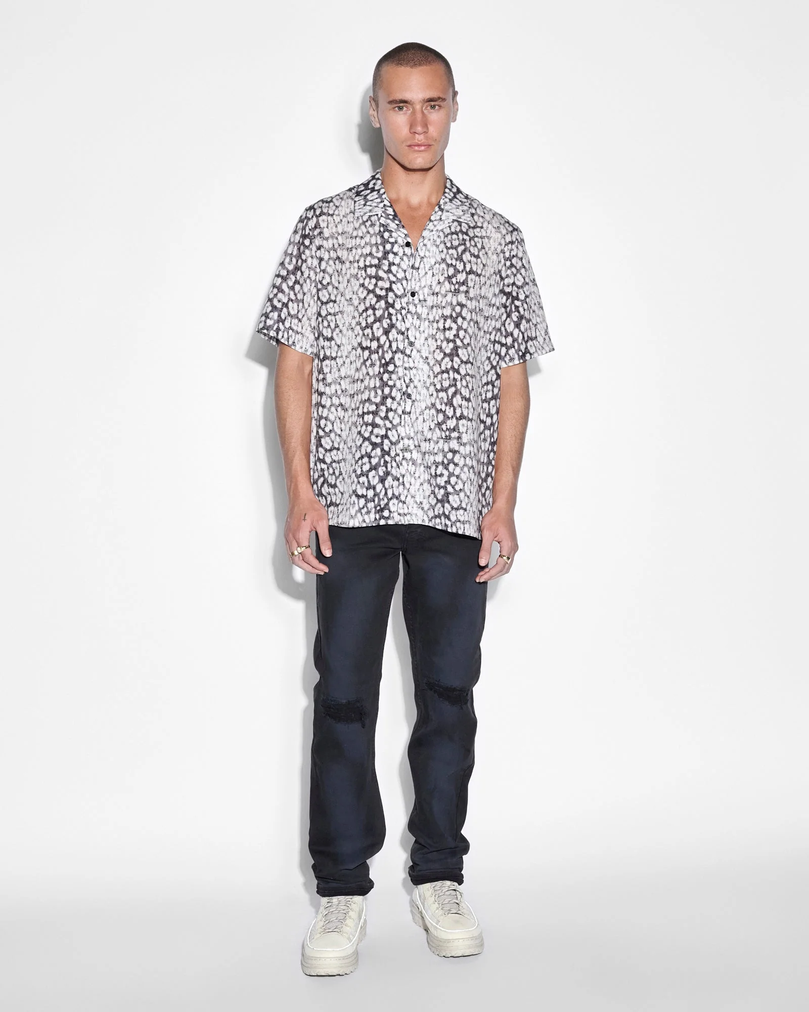 WHITENOISE LEOPARD RESORT SS SHIRT MULTI - Image 3