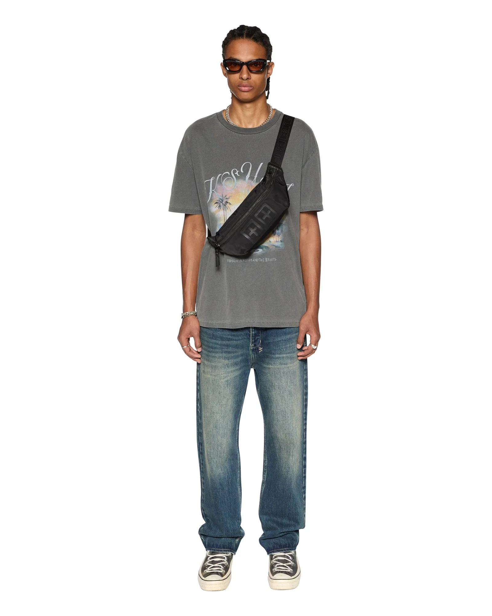 WORLD ORDER BIGGIE SS TEE CHARCOAL - Image 2