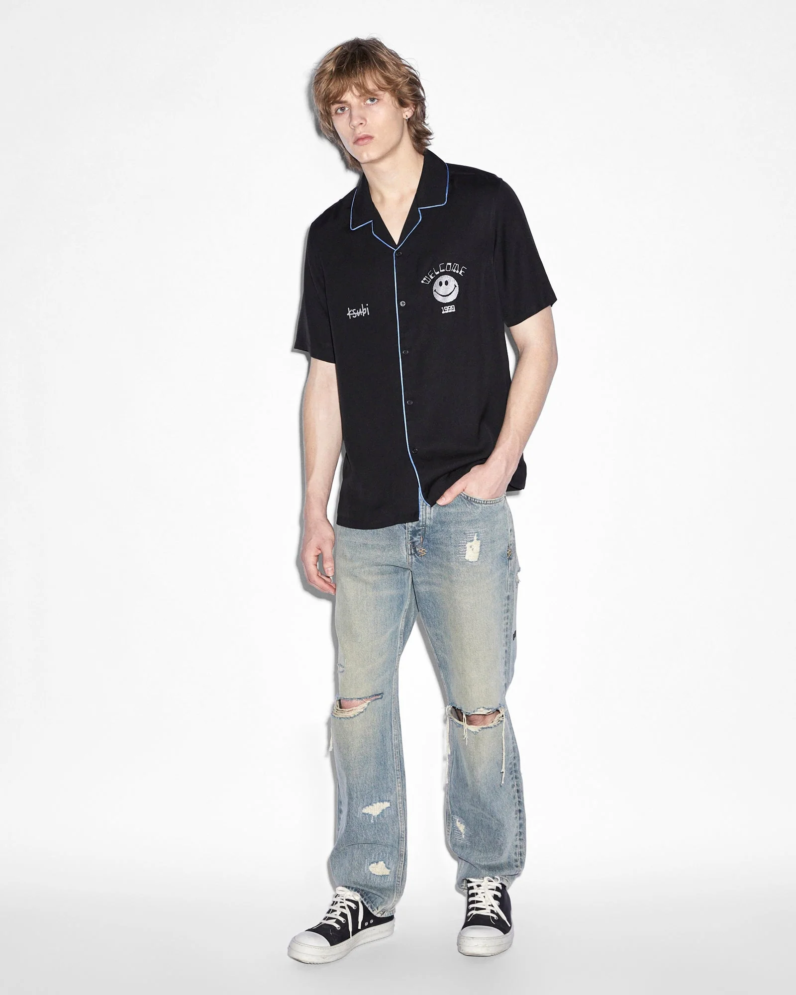ZINE RESORT SS SHIRT BLACK - Image 2